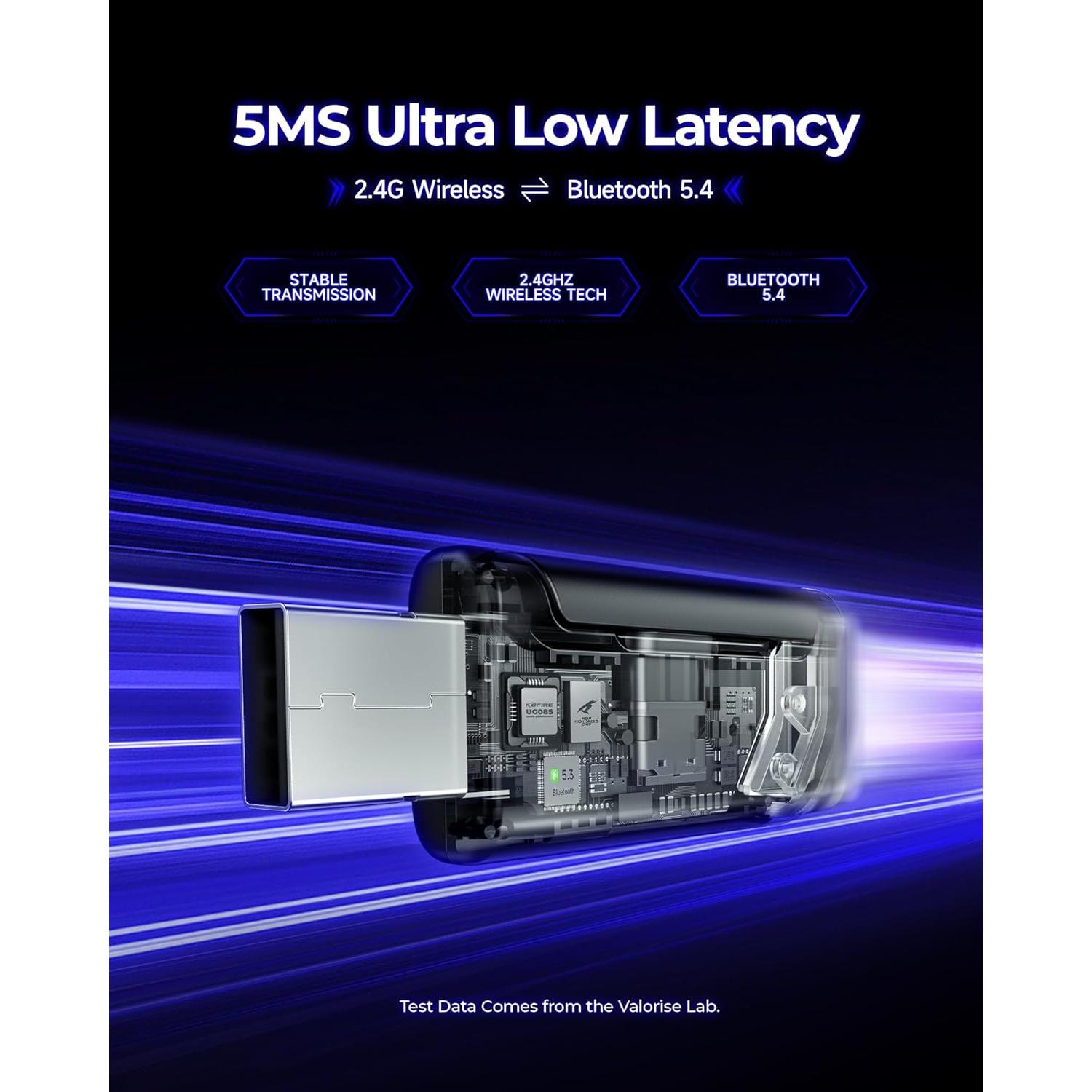 Auriculares Gaming Inalámbricos Valorise UG-08S 7.1 RGB 100H