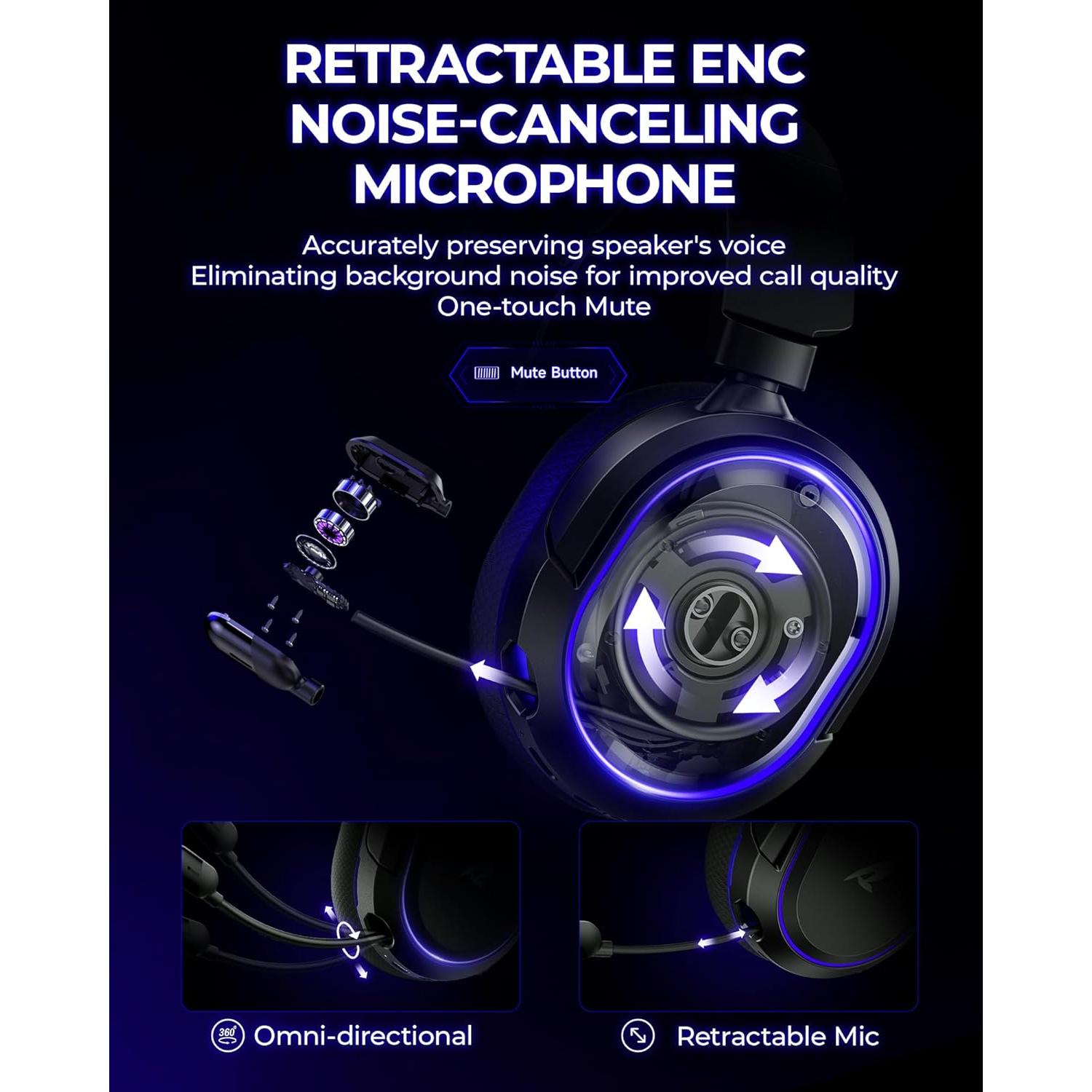Auriculares Gaming Inalámbricos Valorise UG-08S 7.1 RGB 100H