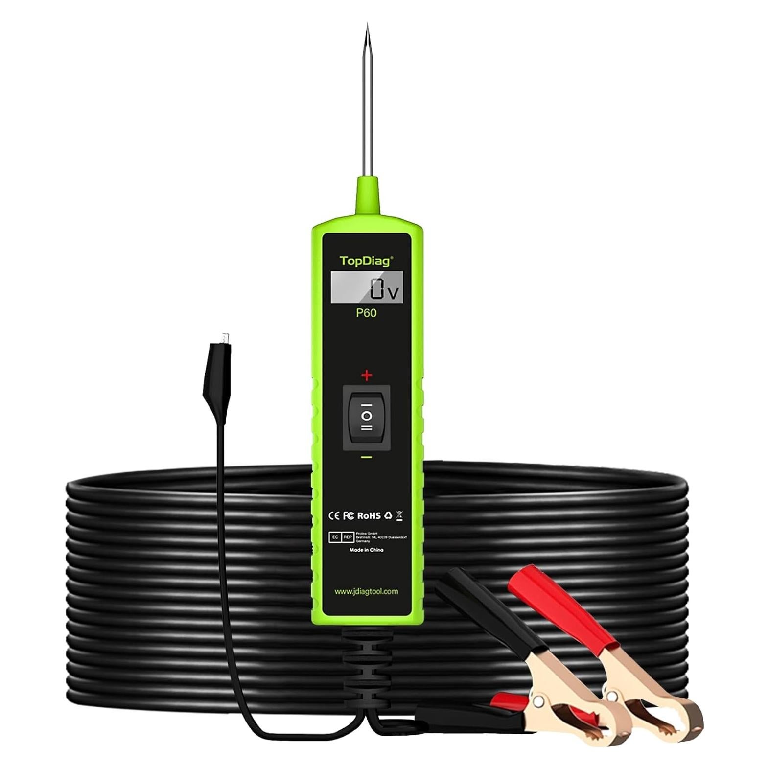 Probador de Circuito Automotriz Topdiag P60 12V-24V