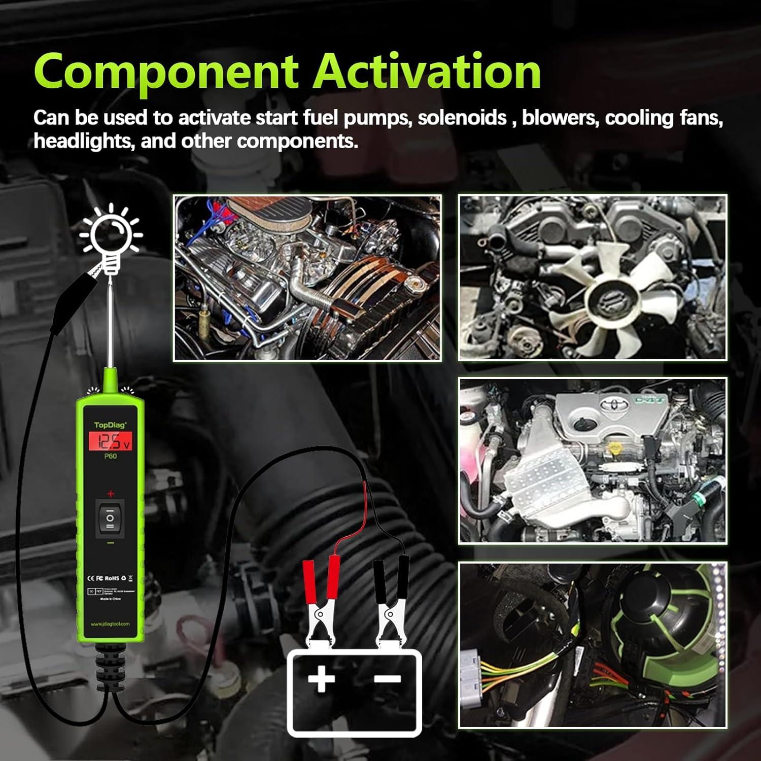 Probador de Circuito Automotriz Topdiag P60 12V-24V