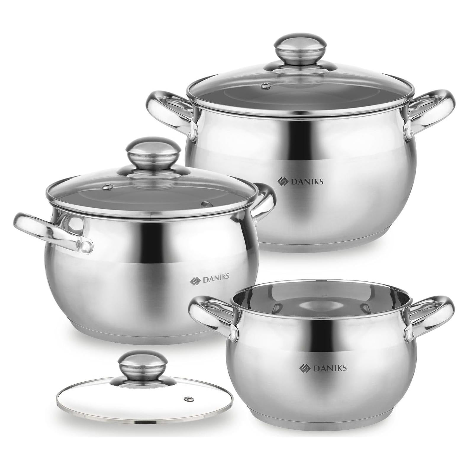 Juego de utensilios de cocina Daniks Classic 6 piezas acero