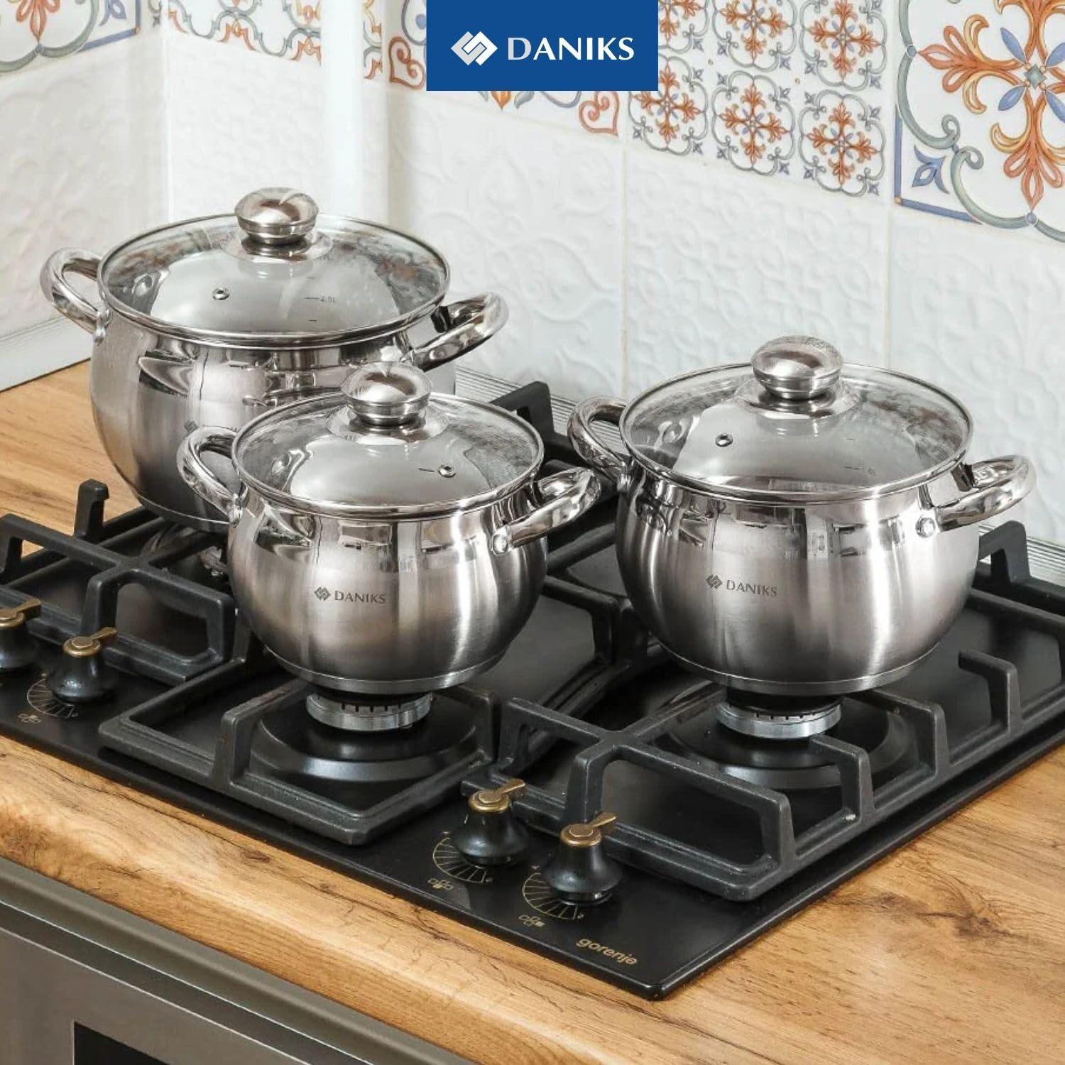Juego de utensilios de cocina Daniks Classic 6 piezas acero