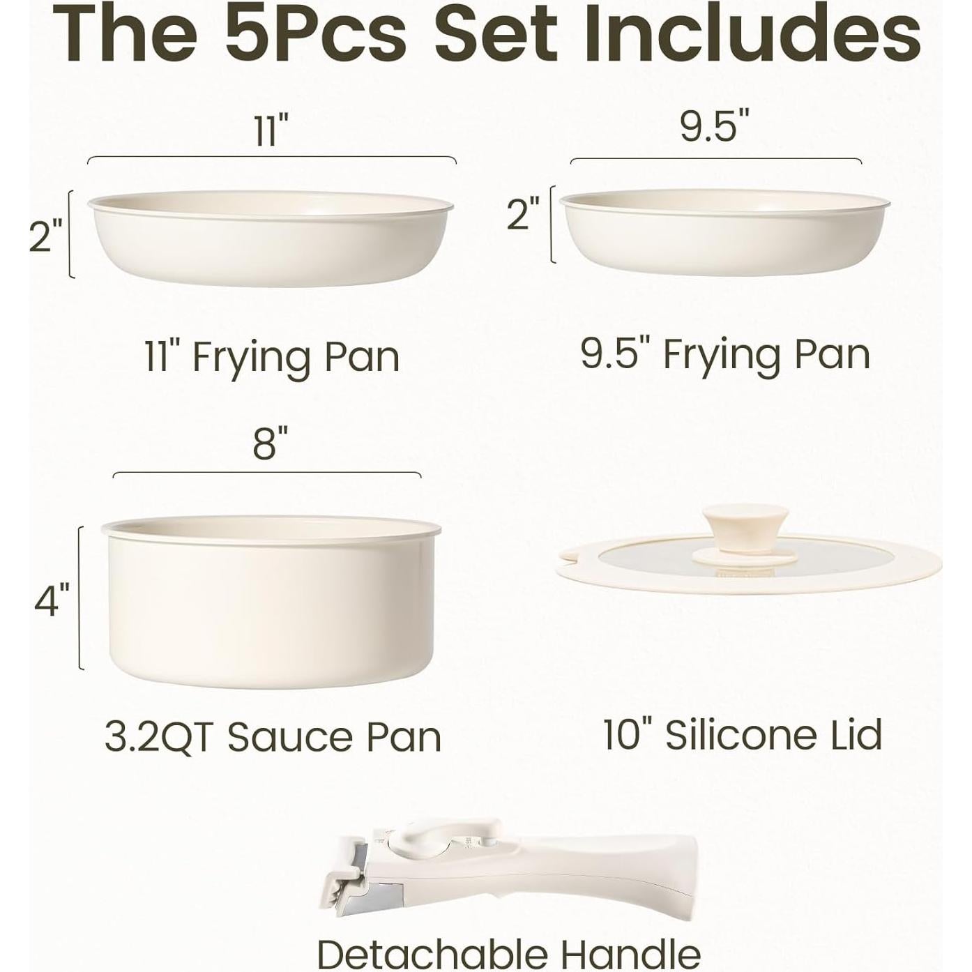 Juego de Utensilios de Cocina Chef Power 5 Piezas Cerámicos