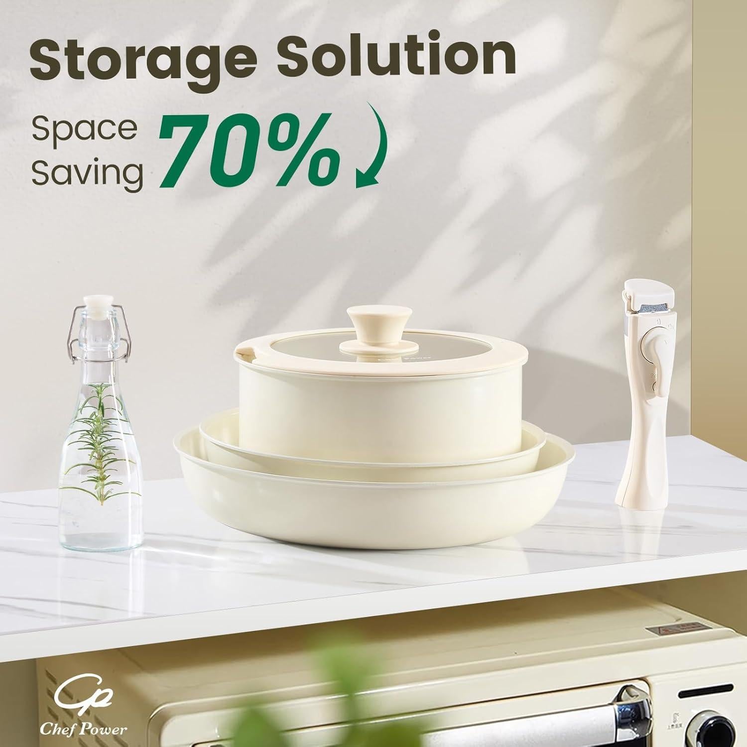 Juego de Utensilios de Cocina Chef Power 5 Piezas Cerámicos