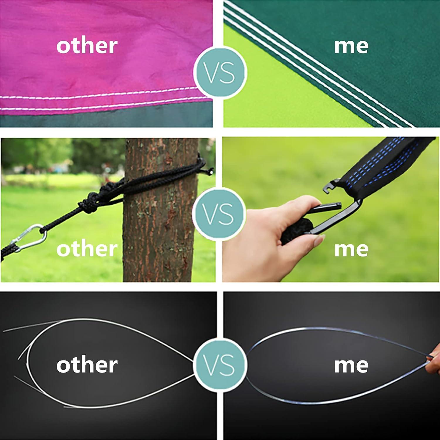 Hamaca de Camping LFL con Red Antimosquitos 2.5m Azul