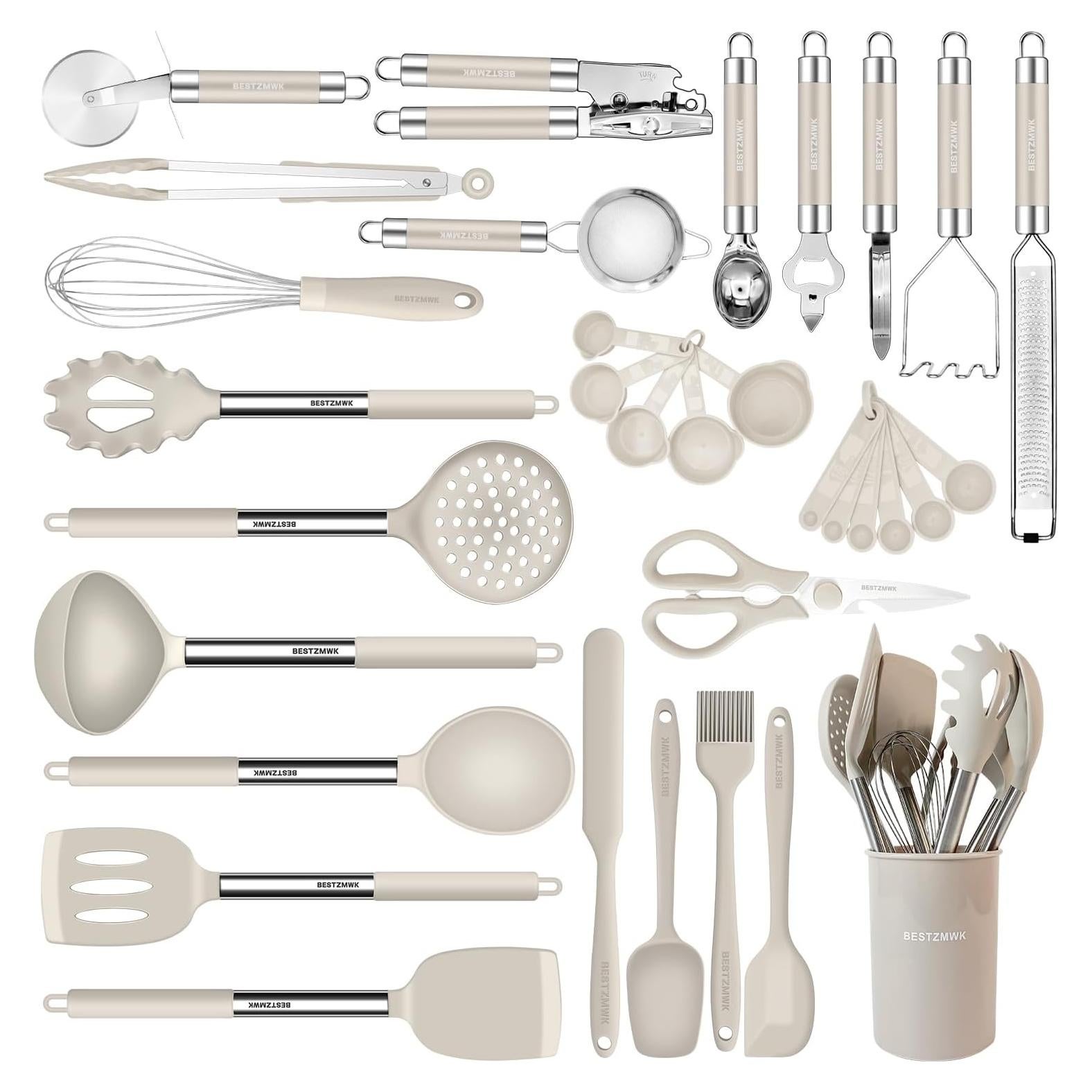 Juego de Utensilios de Cocina BESTZMWK 33 Piezas Silicona