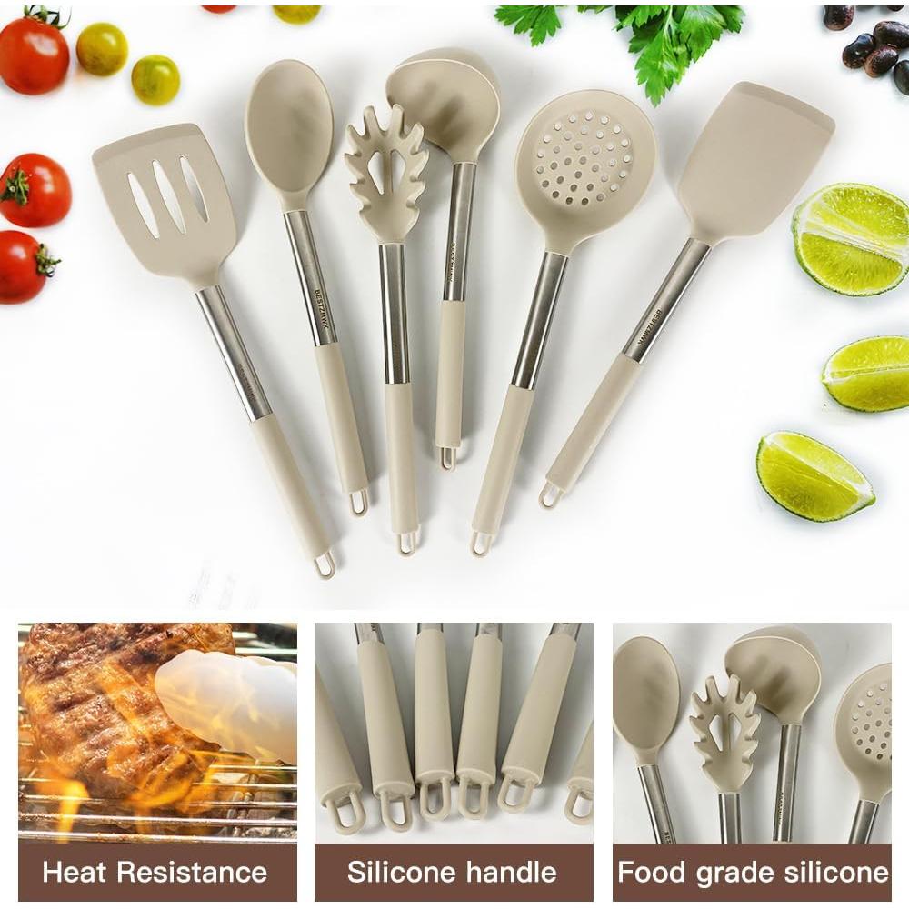 Juego de Utensilios de Cocina BESTZMWK 33 Piezas Silicona