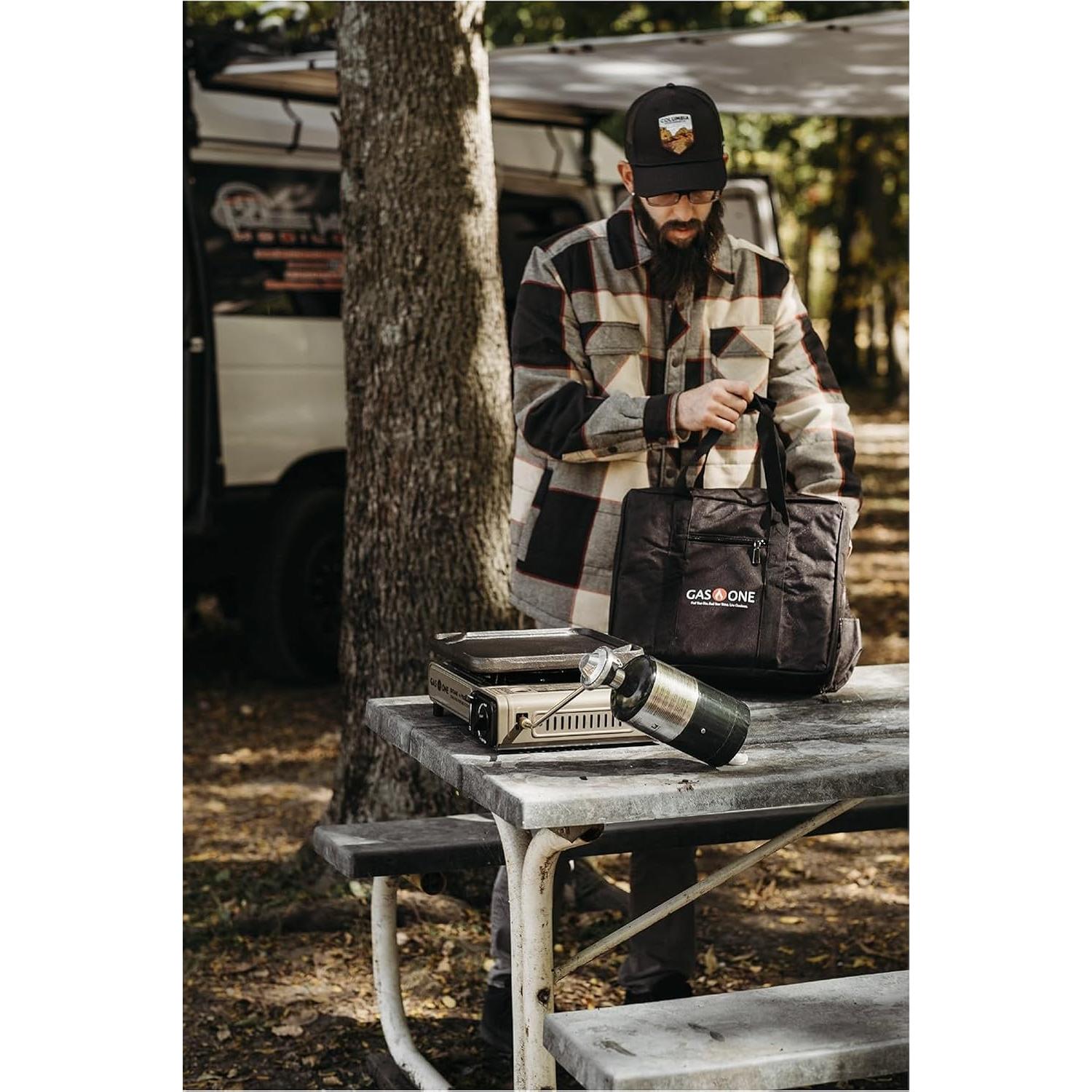 Estufa Portátil Gas One GS-3400P Doble Combustible 1.41 kg