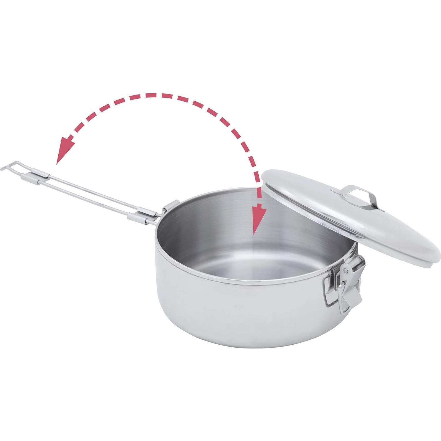 Olla de Camping MSR Alpine 0.5L Acero Inoxidable