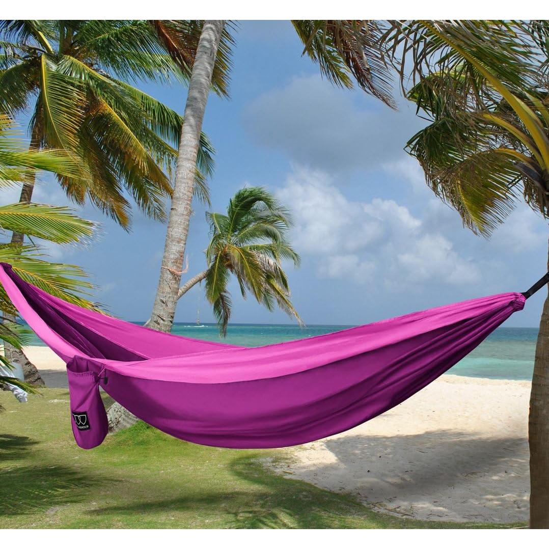 Hamaca Doble XL Gold Armour 3.81m x 2.01m Fucsia/Rosa