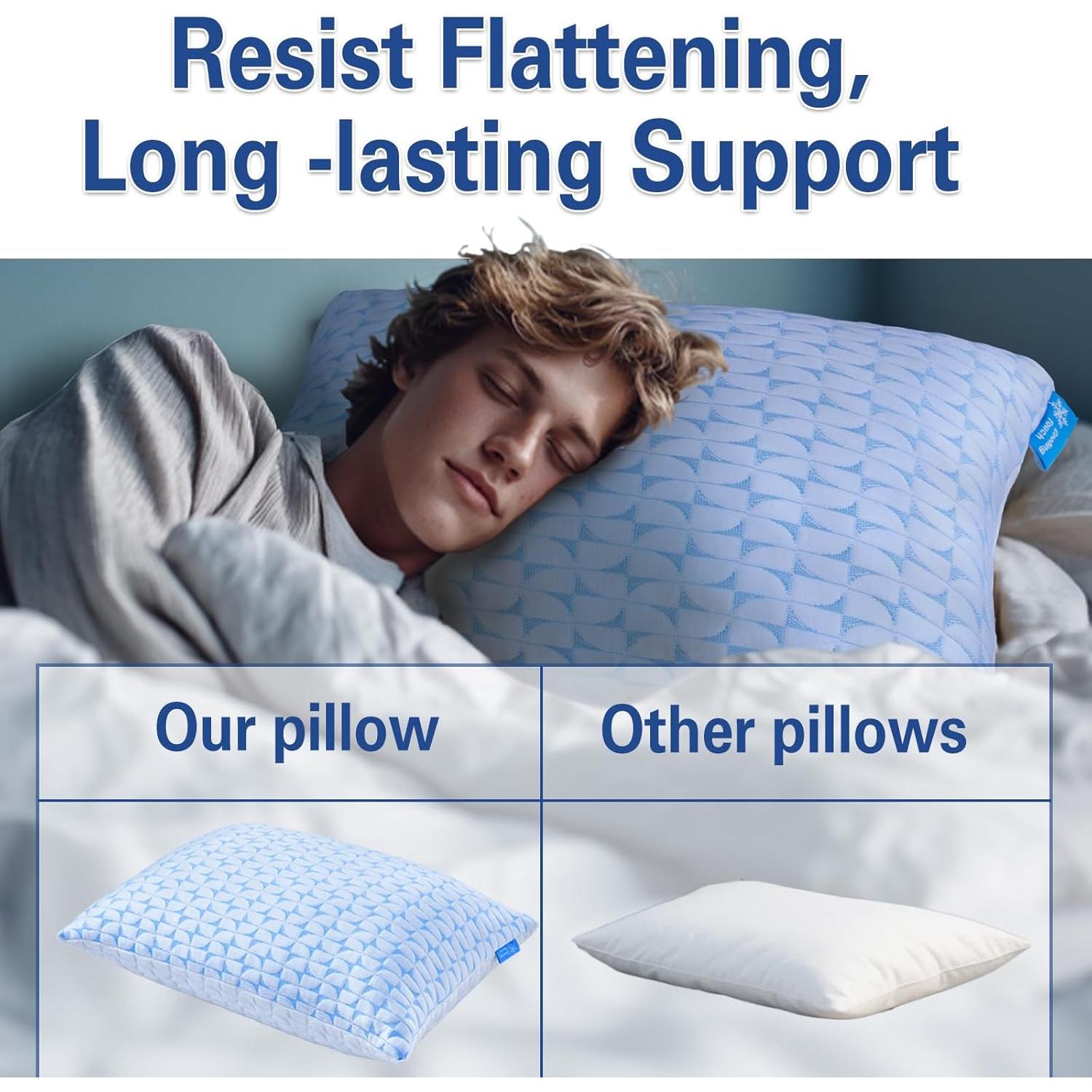 Almohada QUTOOL Coolpro Ajustable Viscoelástica Firme 66x44cm