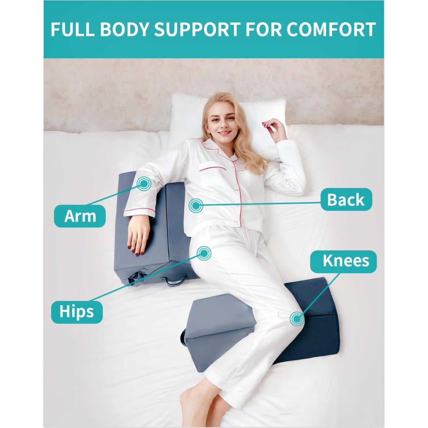 Juego de 3 Almohadas Cuña SJFFDP para Posicionamiento y Alivio