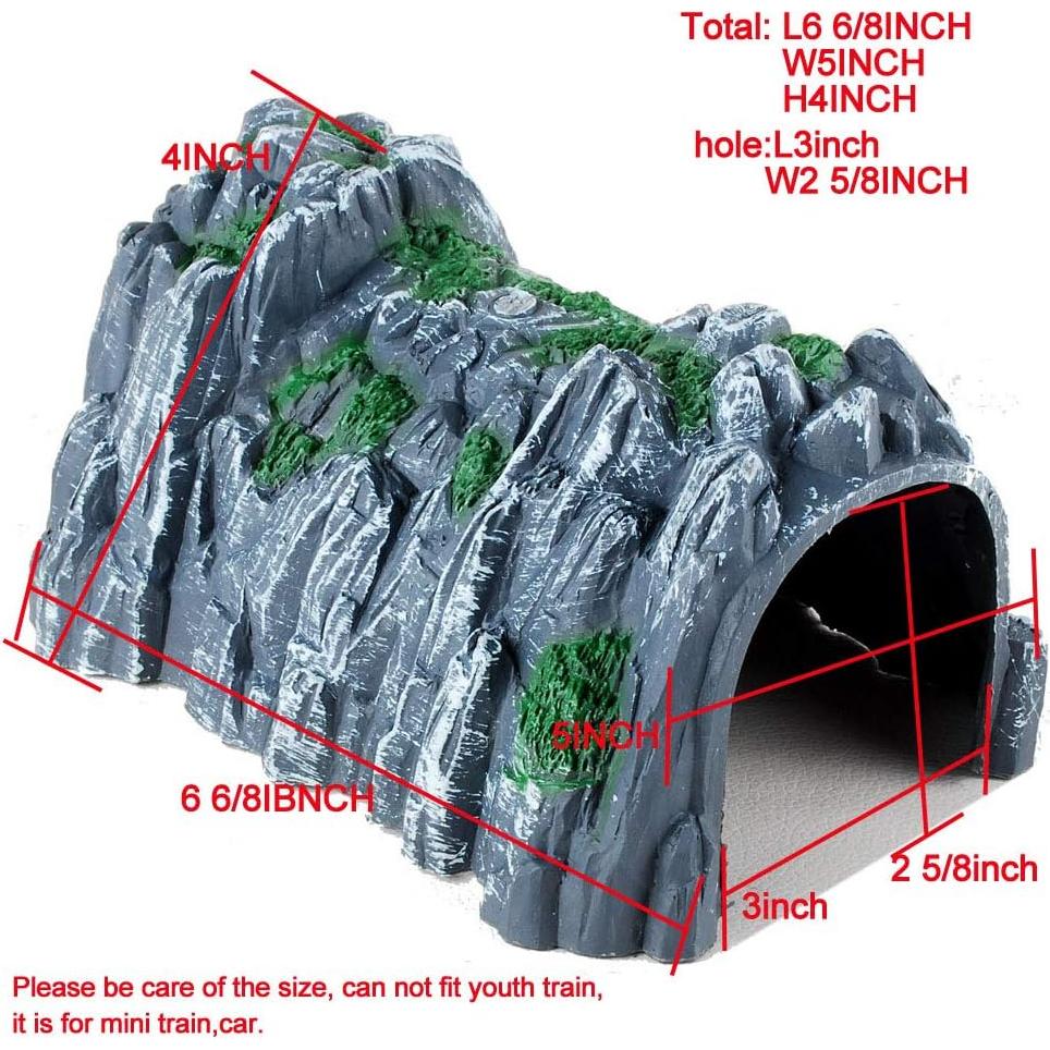 Modelo de Escenario NWFashion Túnel Rocoso 1:160 para Tren