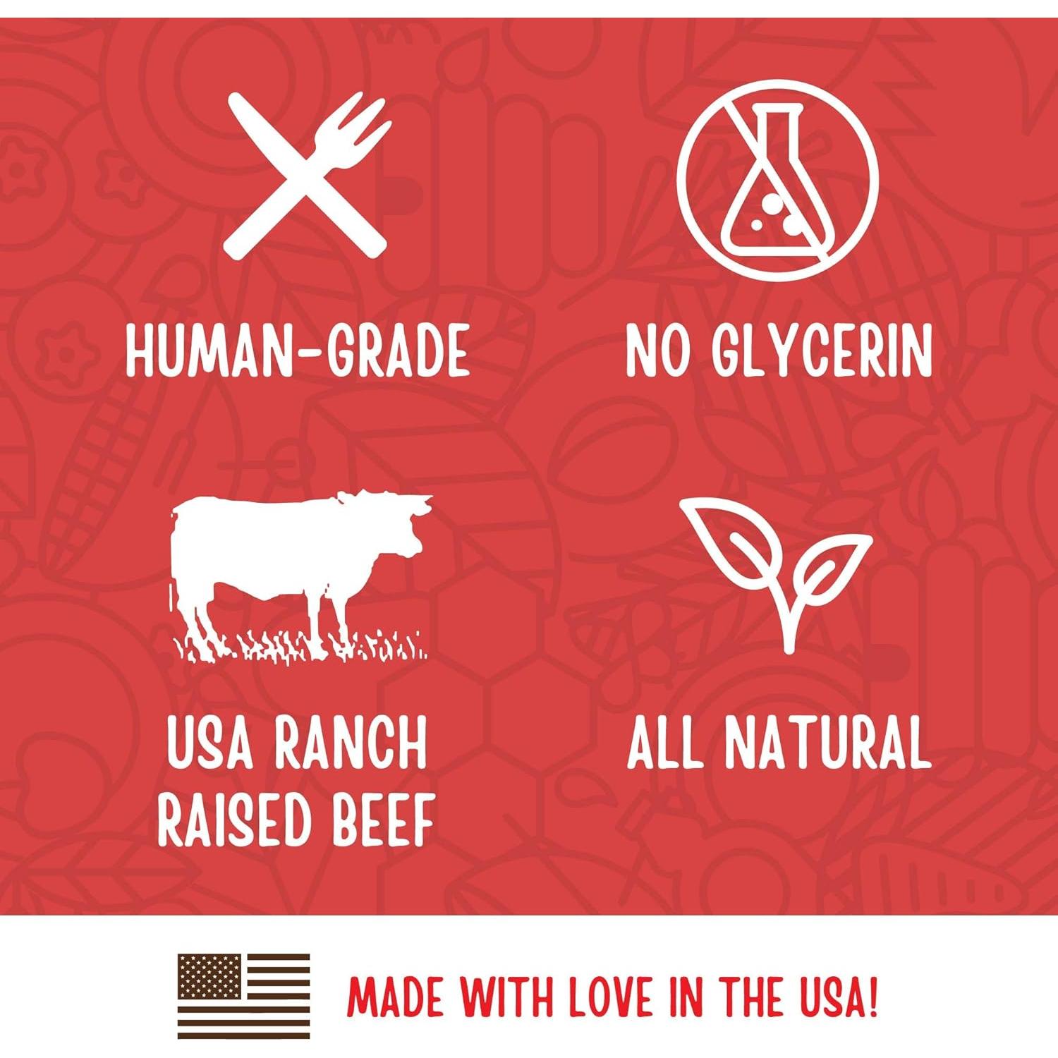 Golosinas para Perros Full Moon Beef Jerky 311g 100% Naturales