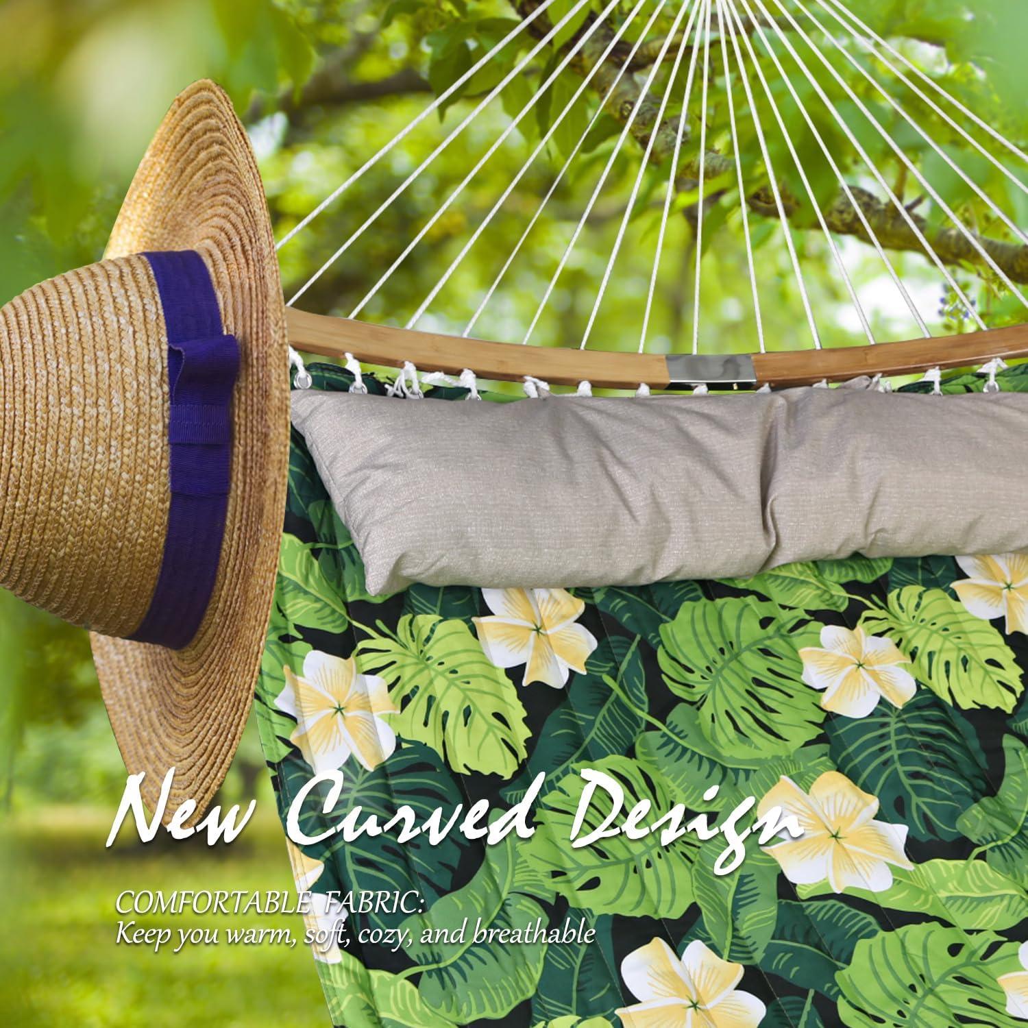 Hamaca Doble Steinbrooks 190,5x139,7 cm Acolchada Verde