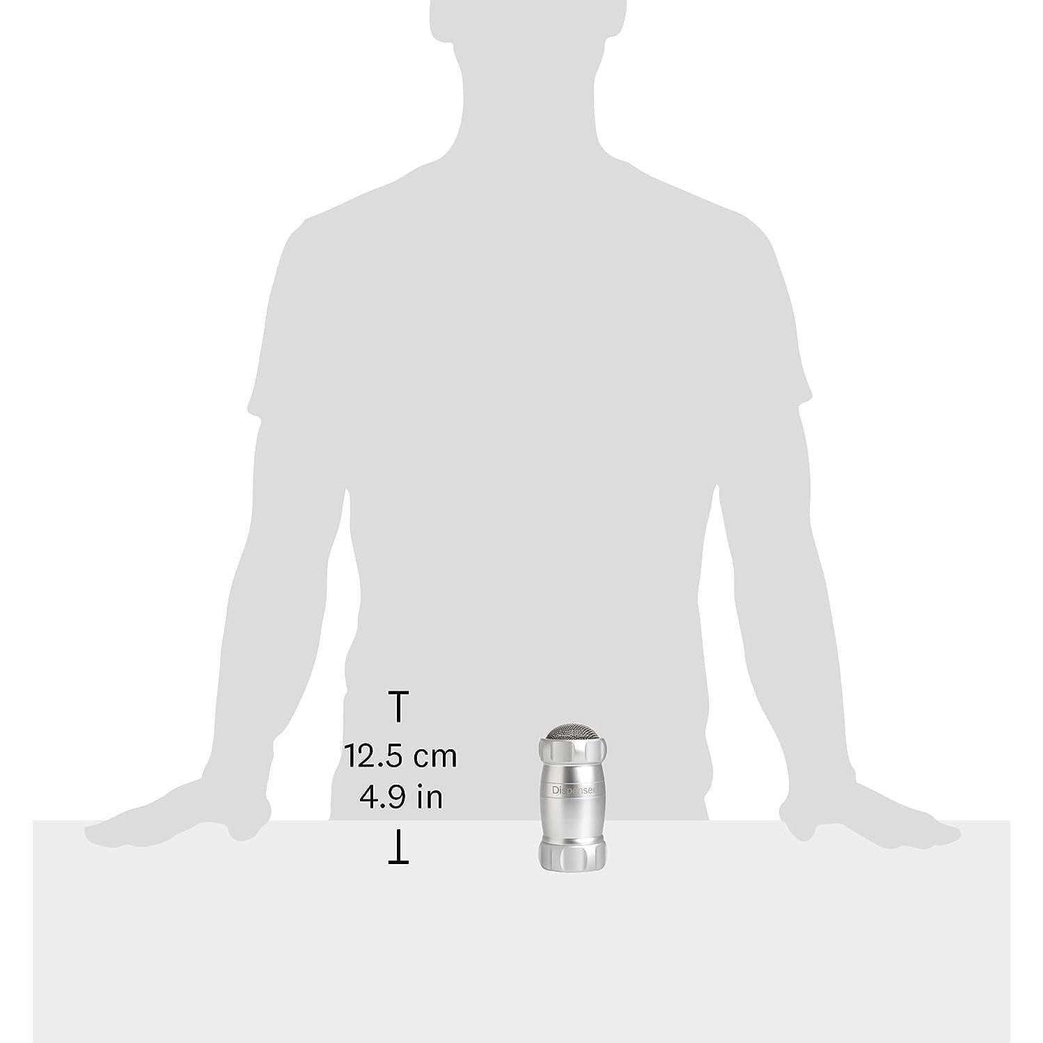 Shaker Manual Marcato DI-ARG de Aluminio Anodizado Plata