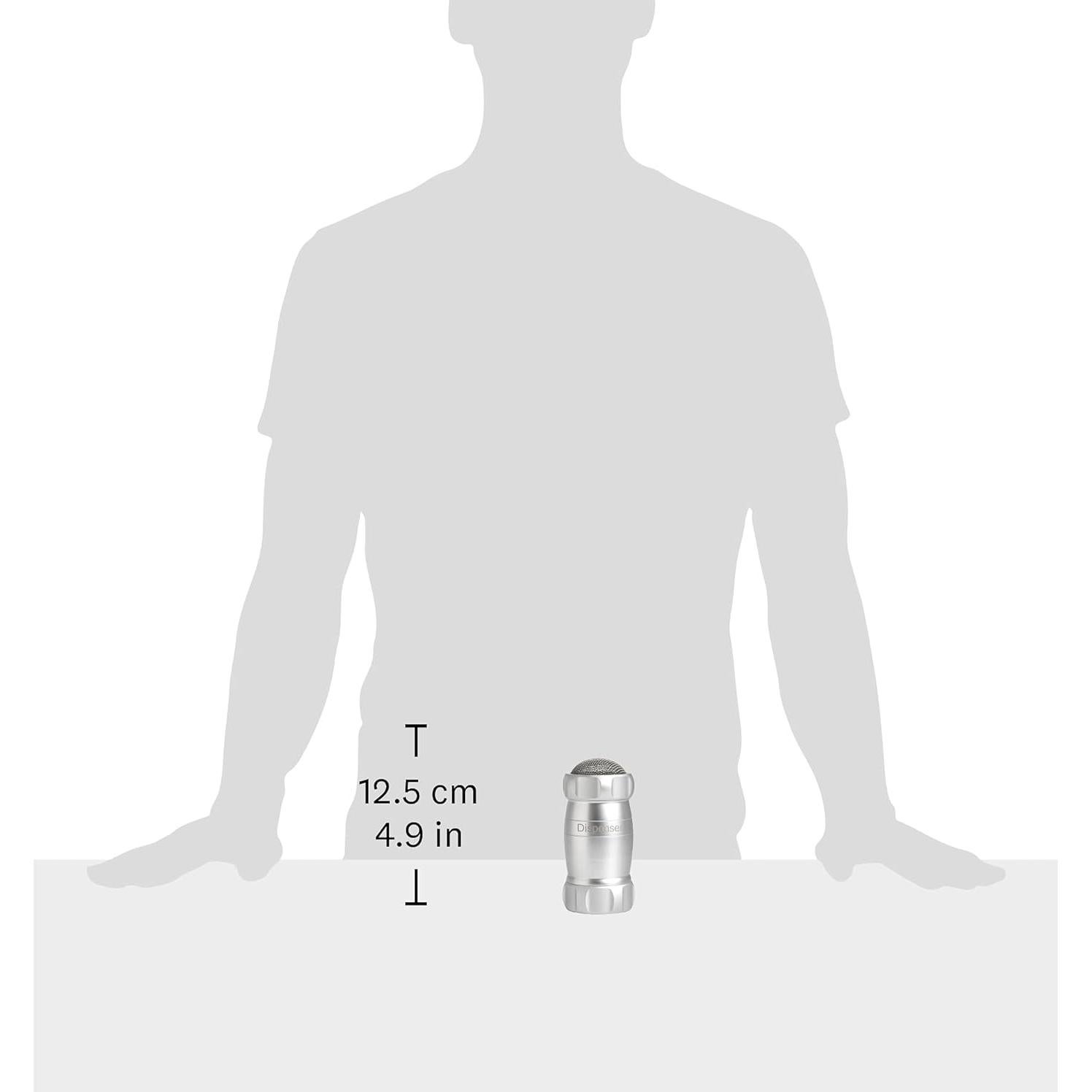 Shaker Manual Marcato DI-ARG de Aluminio Anodizado Plata