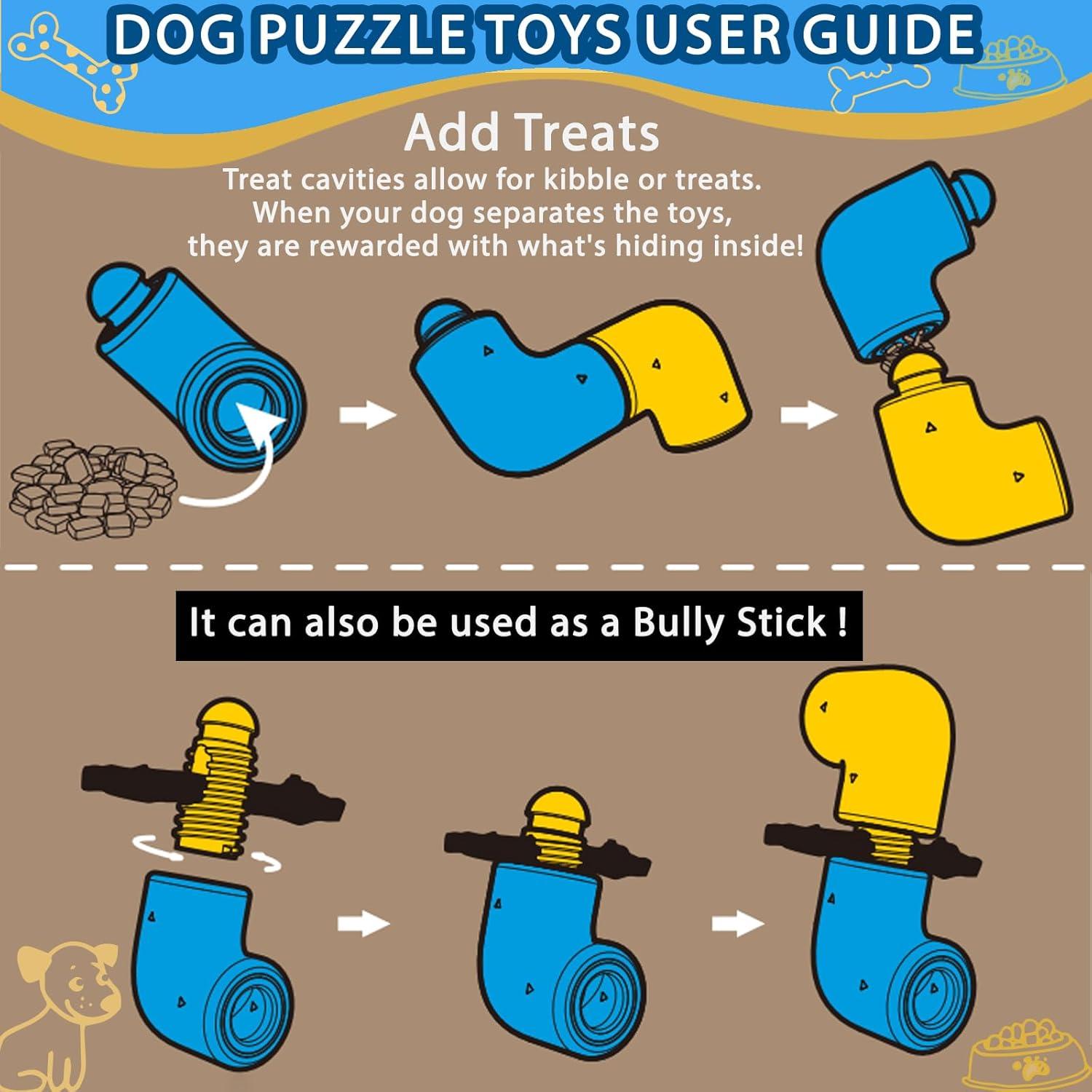 Juguete de Rompecabezas Interactivo para Perros YZHDUXIU - 2 Piezas