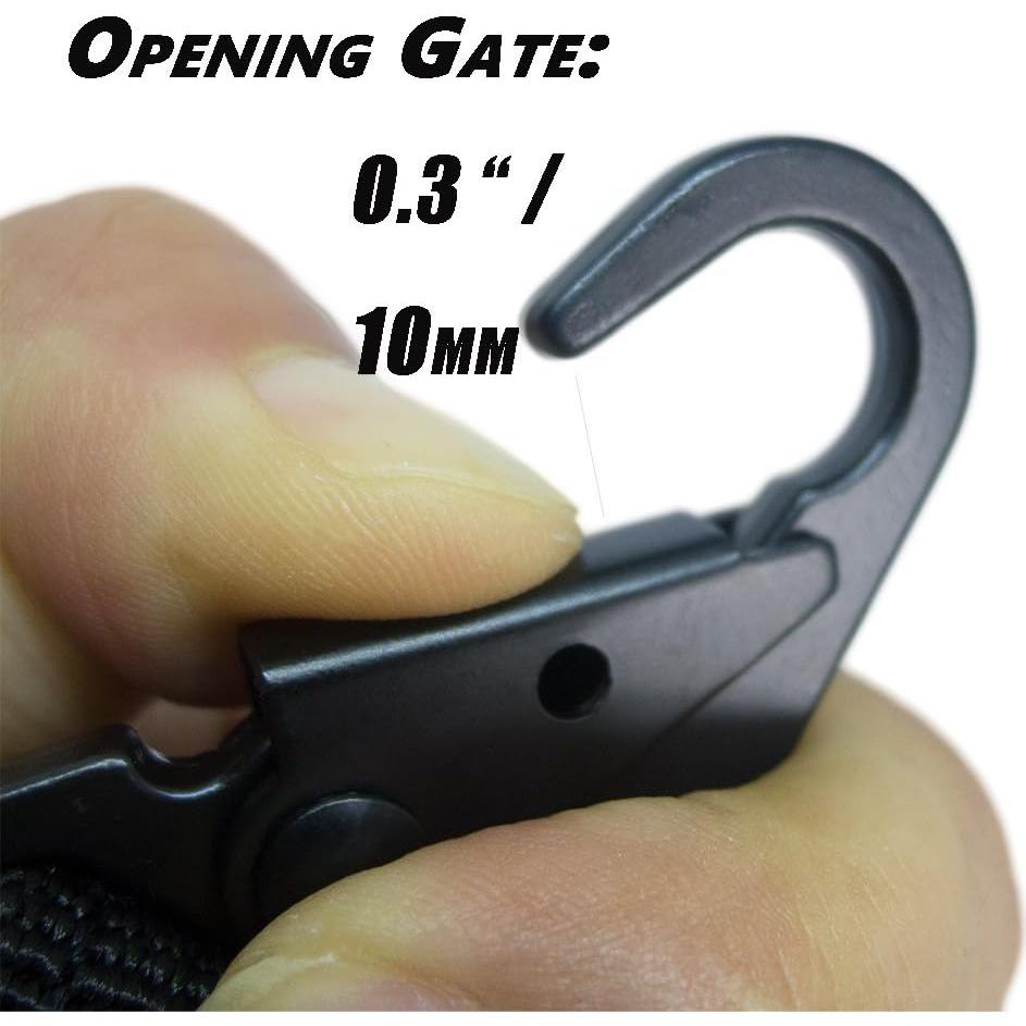 4 Pcs Soporte de Llave Bytiyar Clips Nylon Ganchos 2.54 cm