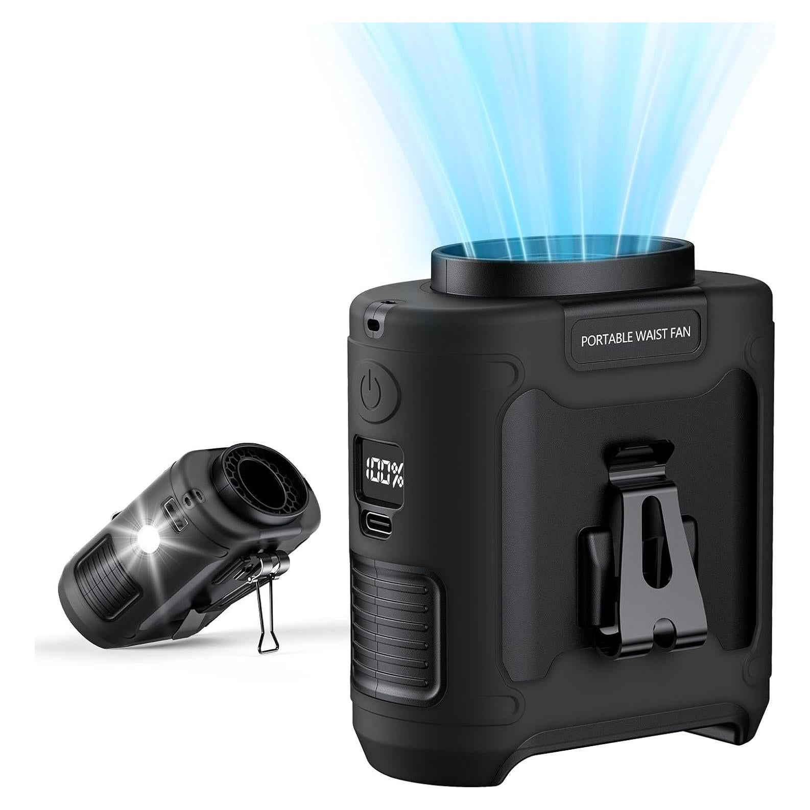 Ventilador de Cintura Portátil PlanCiTi K50 10000mAh 5 Velocidades