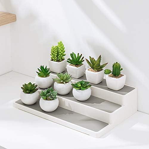 Organizador de Especias Cq Acrílico 2 Unidades 36.8x24.4x8.5 cm Blanco