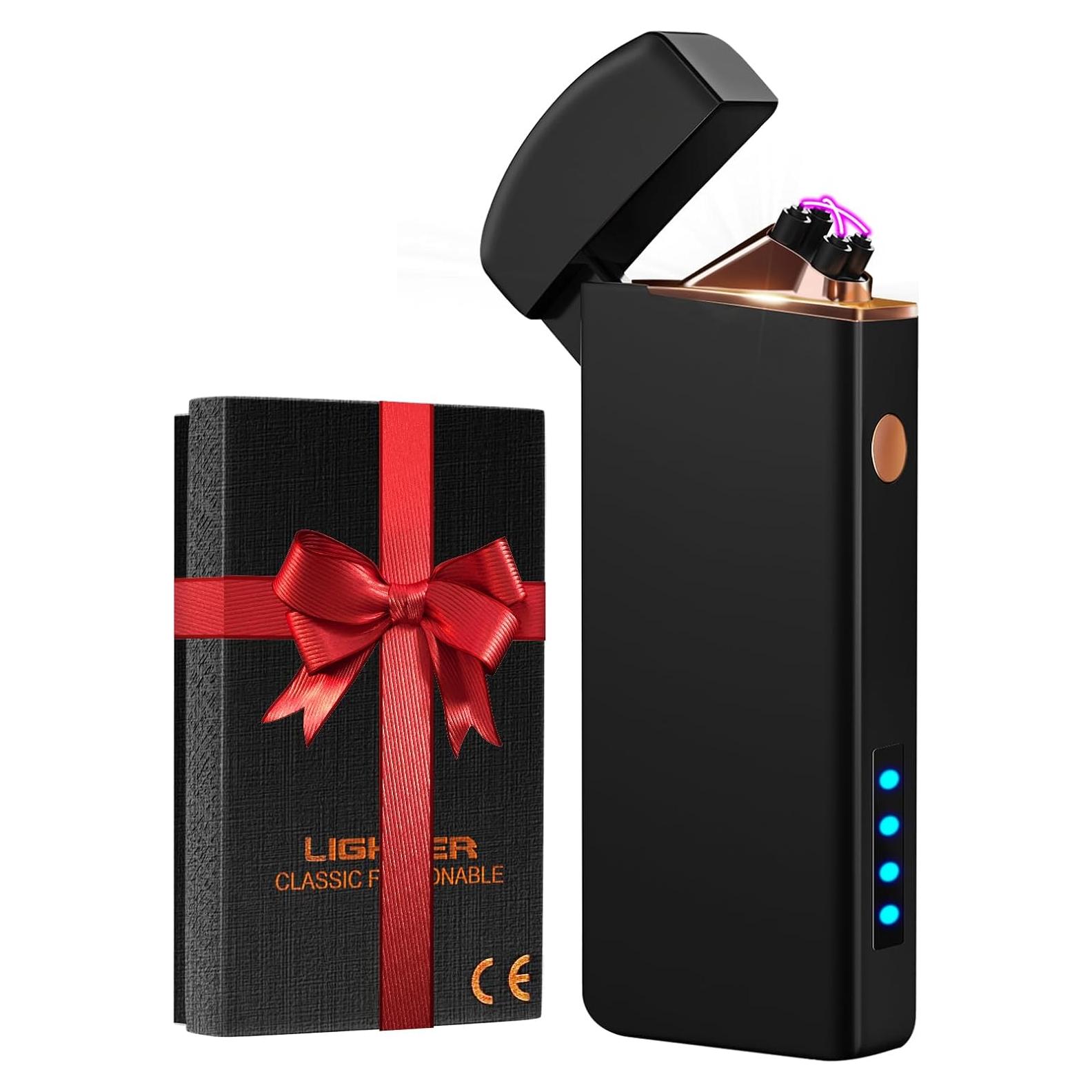 Encendedor Eléctrico Recargable Coquimbo Doble Arco Negro