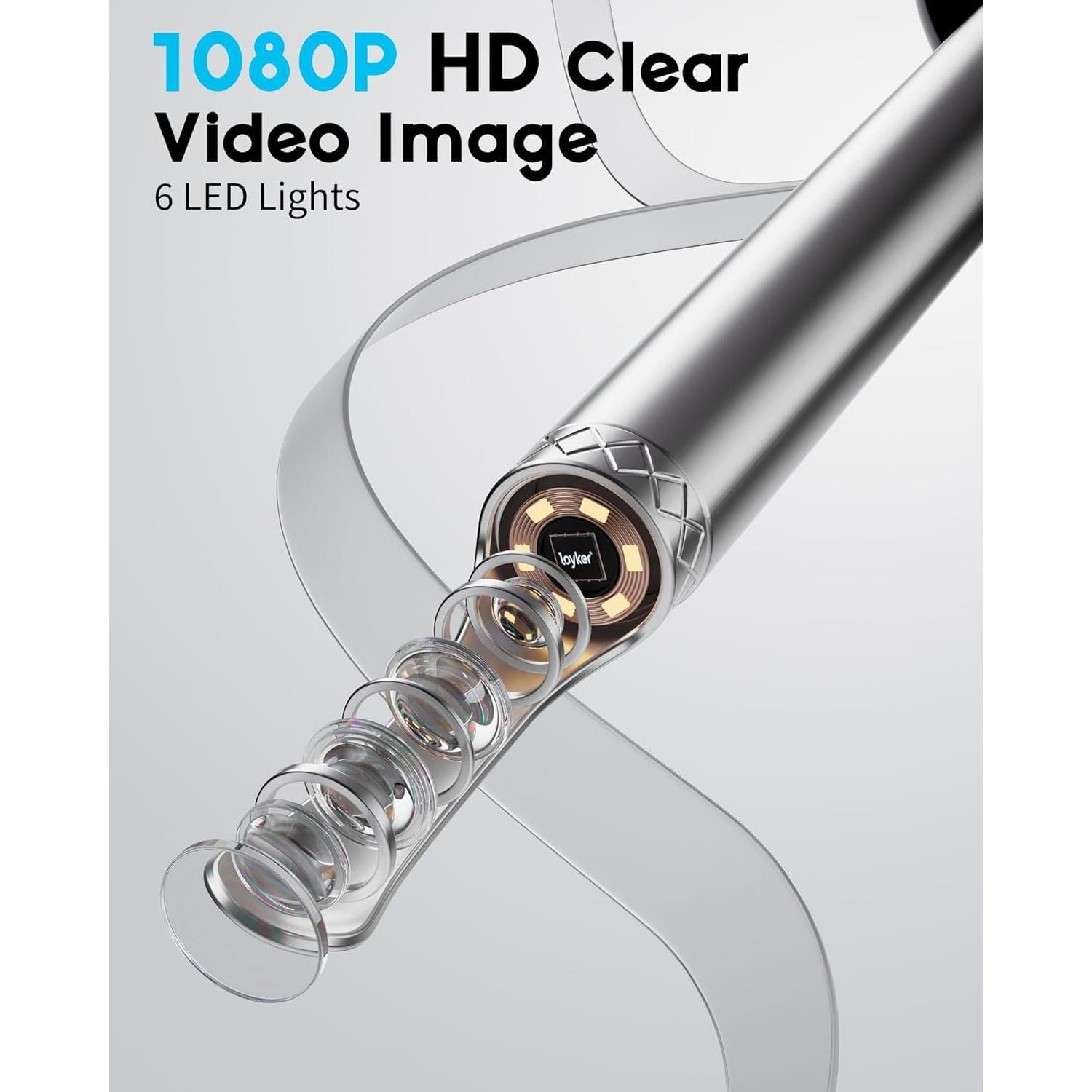 Limpiador de Oídos Loyker X6 con Cámara 1080P y Luz LED