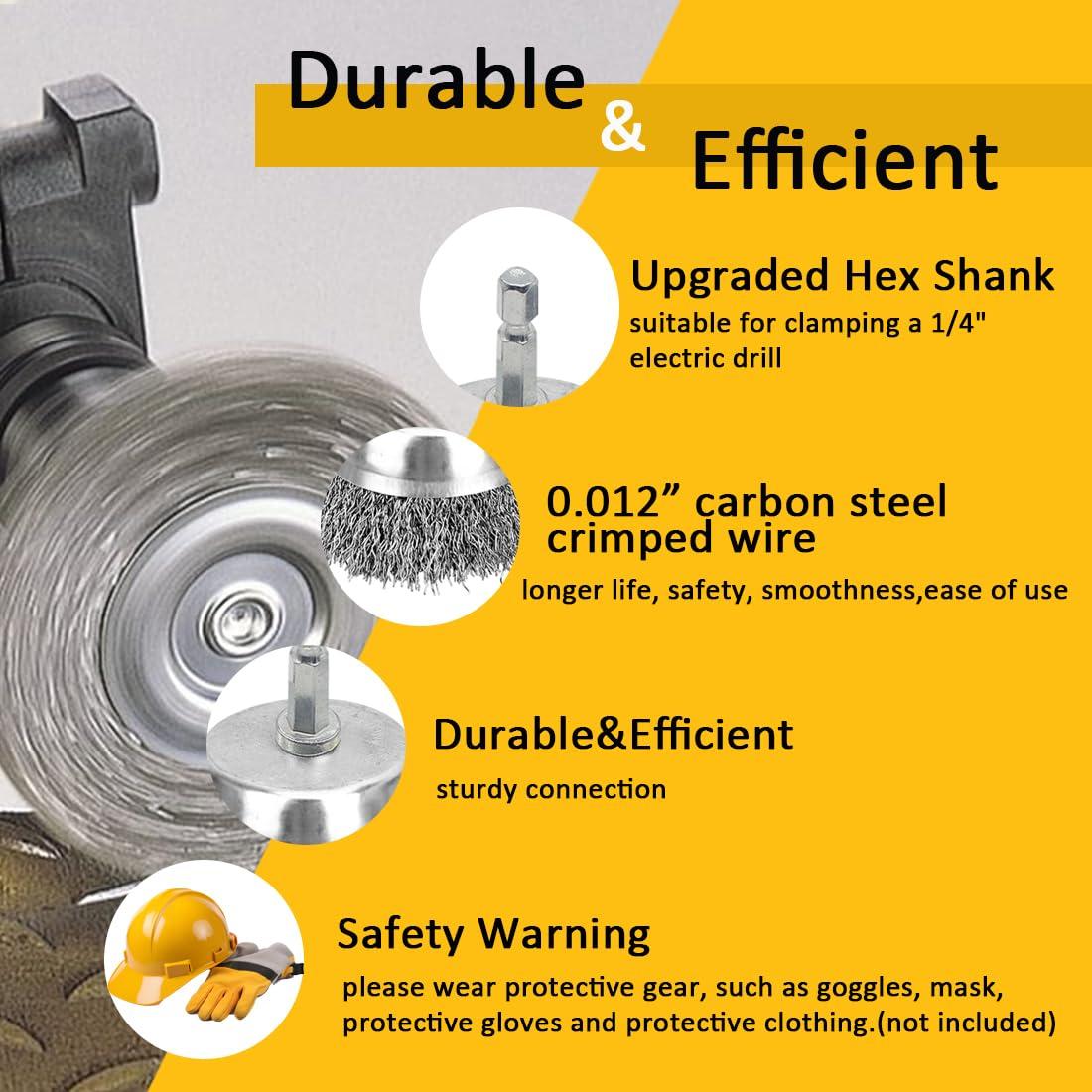 Juego de Cepillos de Alambre 6 Piezas PaWuKi para Taladro