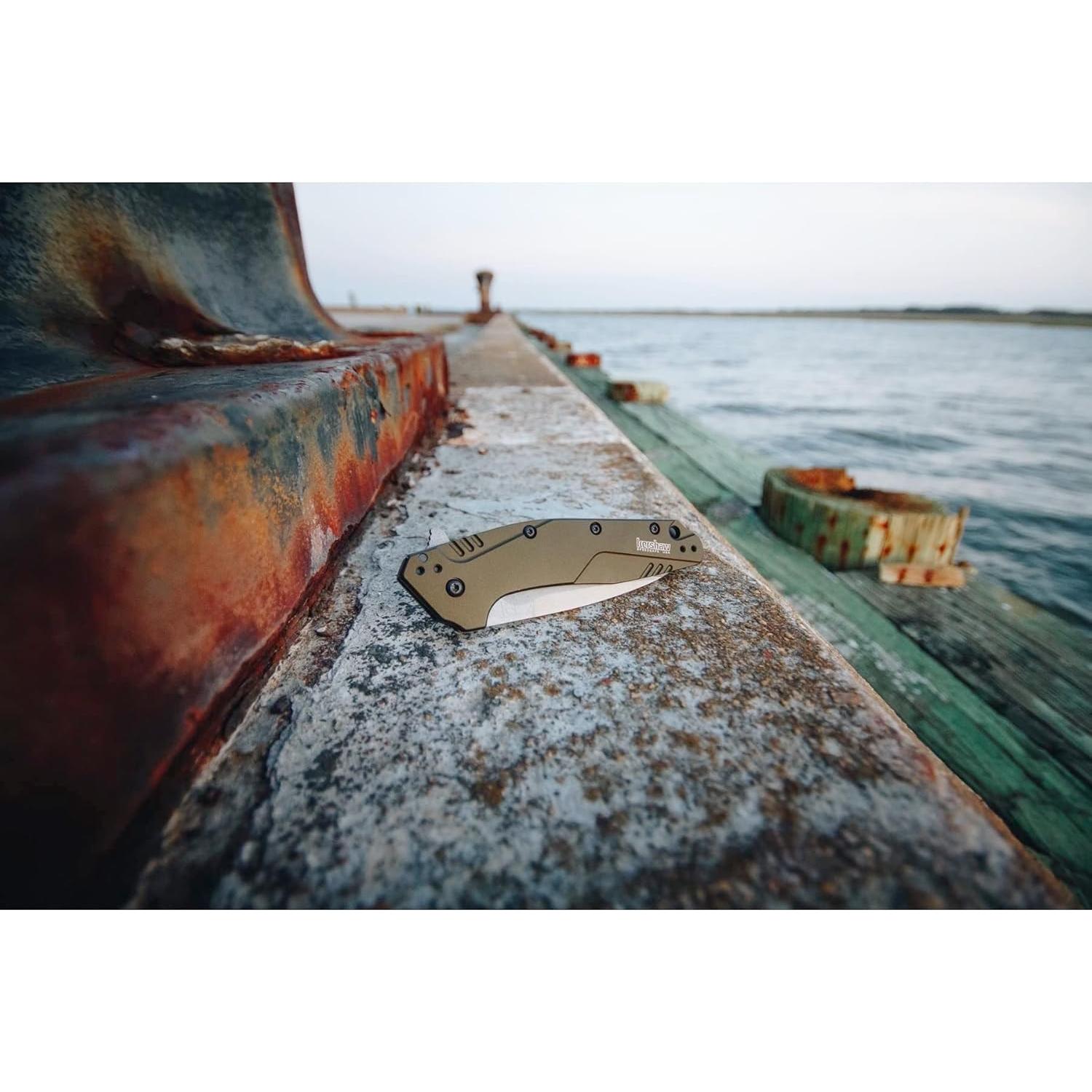 Cuchillo de bolsillo Kershaw Dividend 7.62 cm acero D2 y N690