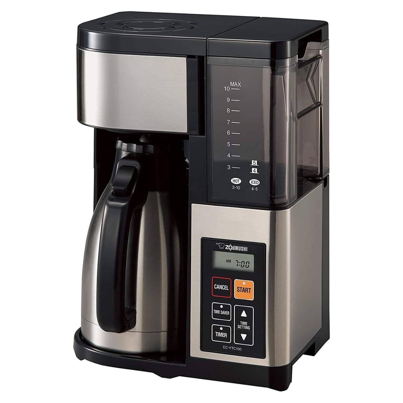Cafetera Zojirushi EC-YTC100 de 10 Tazas Acero Inoxidable