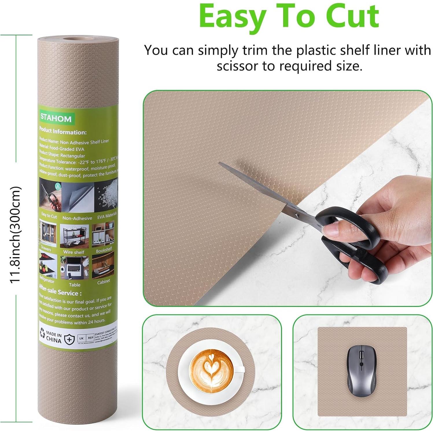 Forros de Estantería Beige StaHom 30x150 cm Impermeables