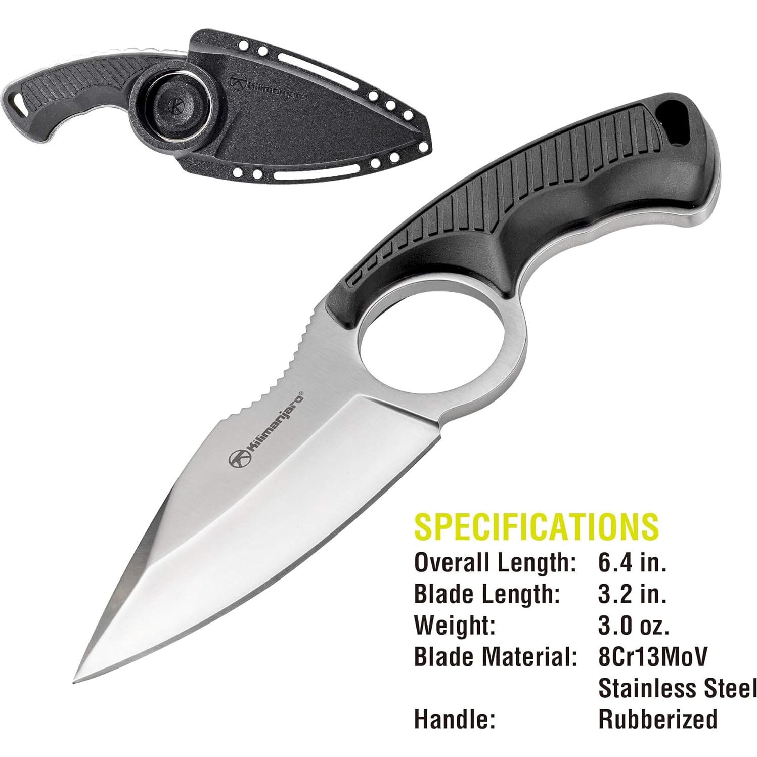 Cuchillo Táctico de Cuello Kilimanjaro Stretta 16.26 cm