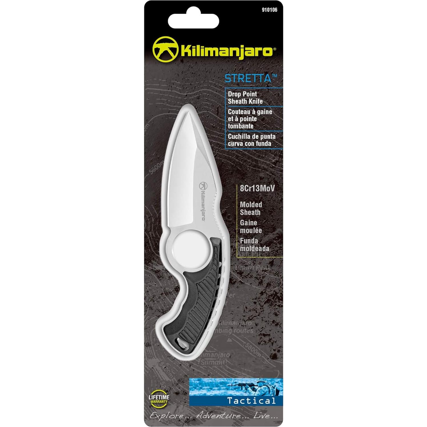 Cuchillo Táctico de Cuello Kilimanjaro Stretta 16.26 cm