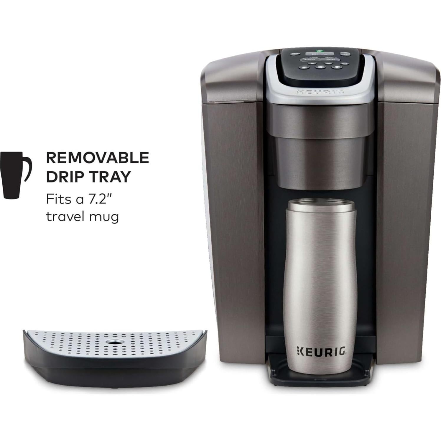 Cafetera Keurig K-Elite 1 Porción Pizarra Cepillada 8-12oz