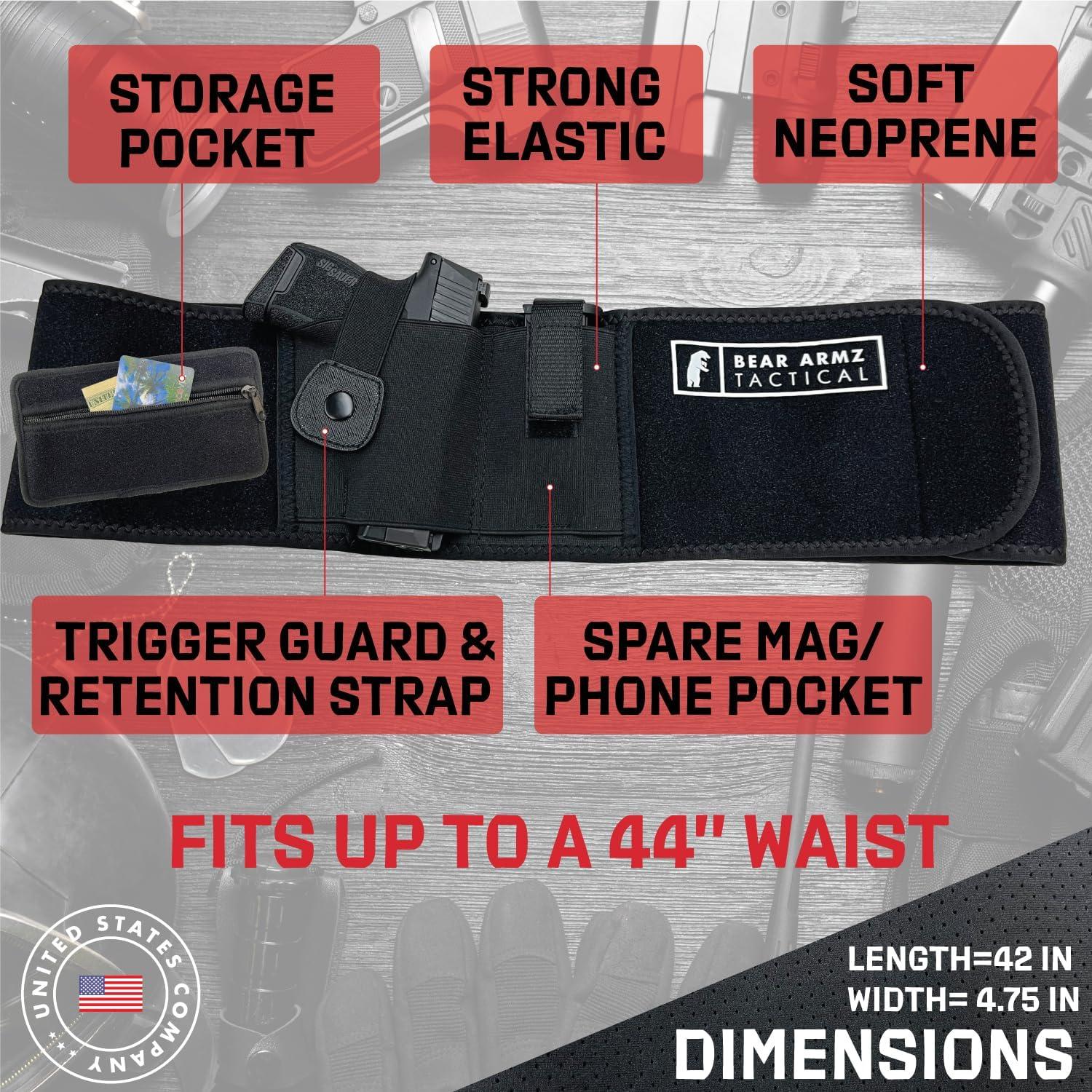 Faja de Cintura Bear Armz Tactical Neopreno Ajustable 42cm