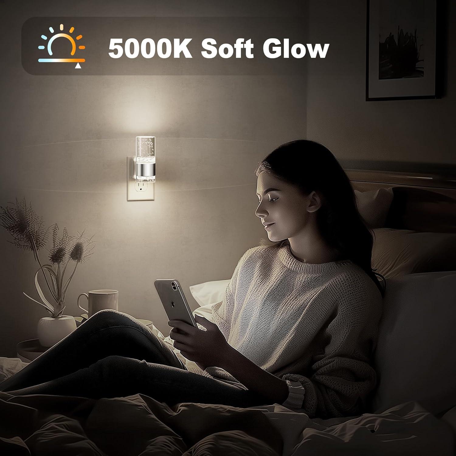 Luz Nocturna LED JandCase con Sensor Automático 5000K