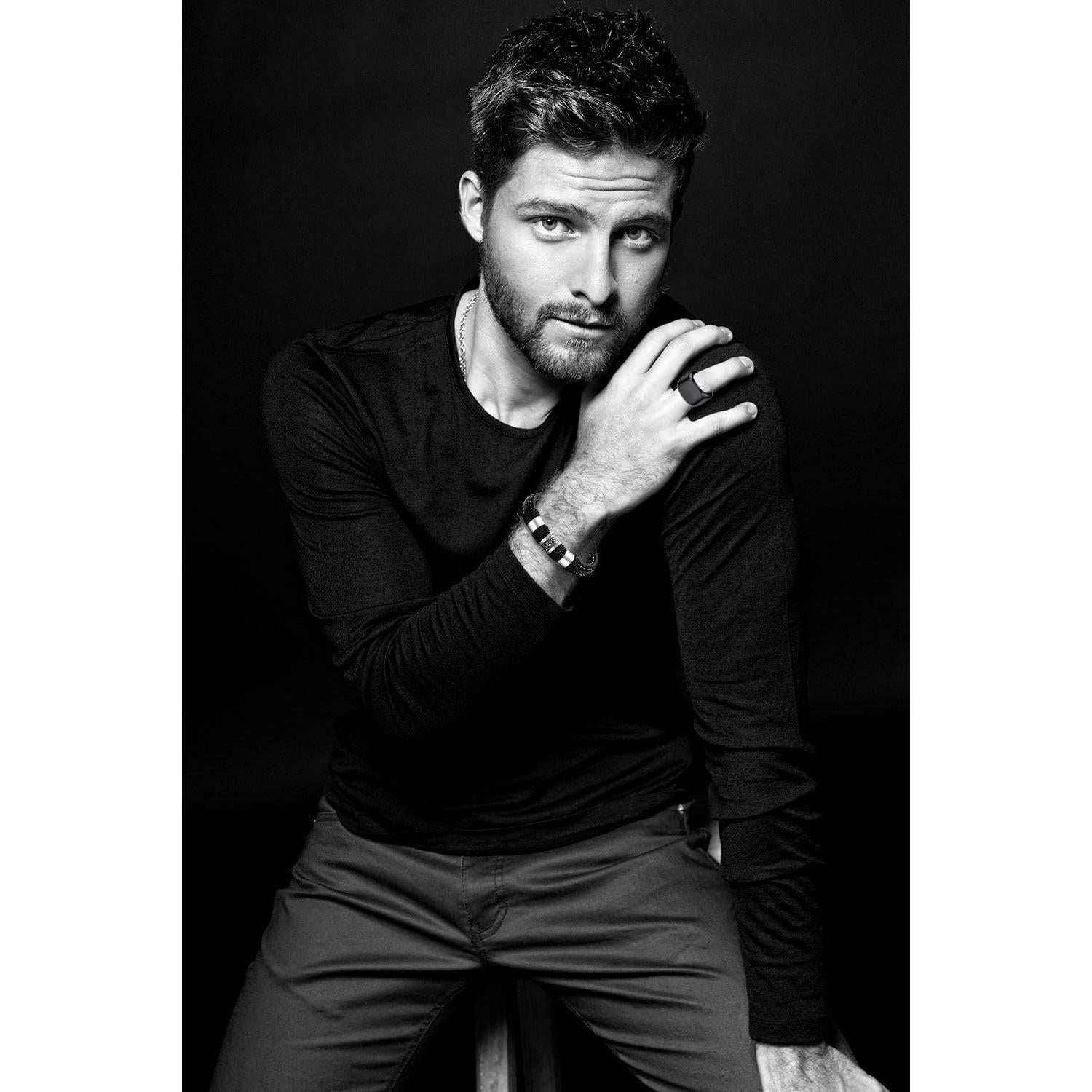 Conjunto de 6 Anillos de Acero Inoxidable LOWNOUR Unisex