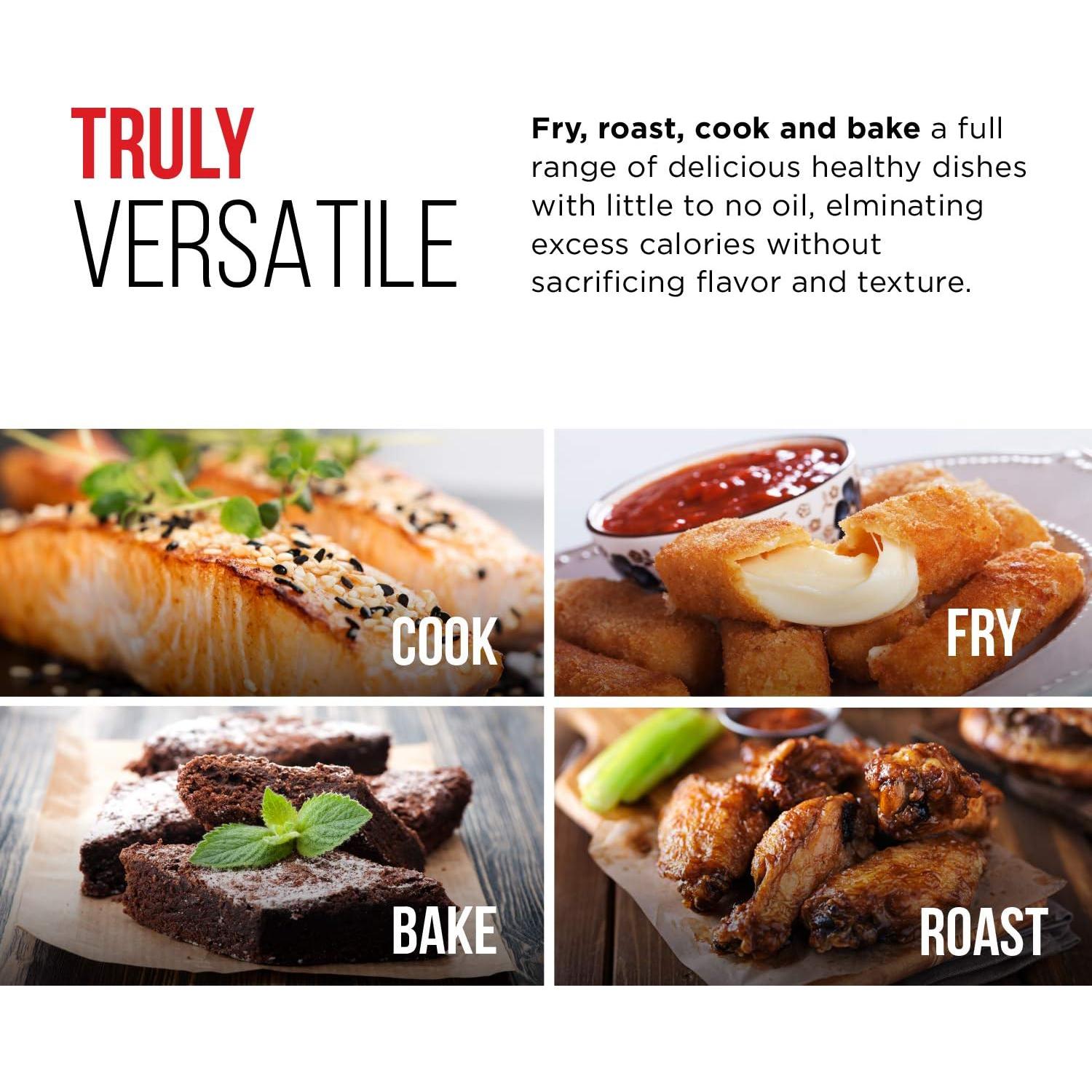 Freidora de Aire Chefman Pequeña 3.6 Qt Digital Antiadherente