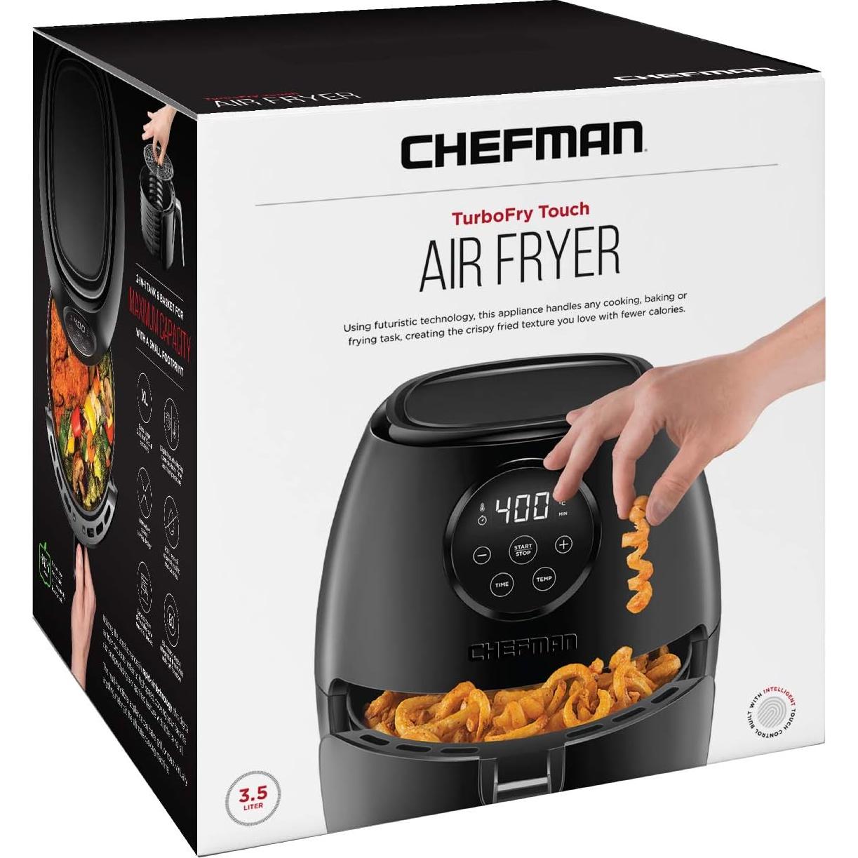 Freidora de Aire Chefman Pequeña 3.6 Qt Digital Antiadherente