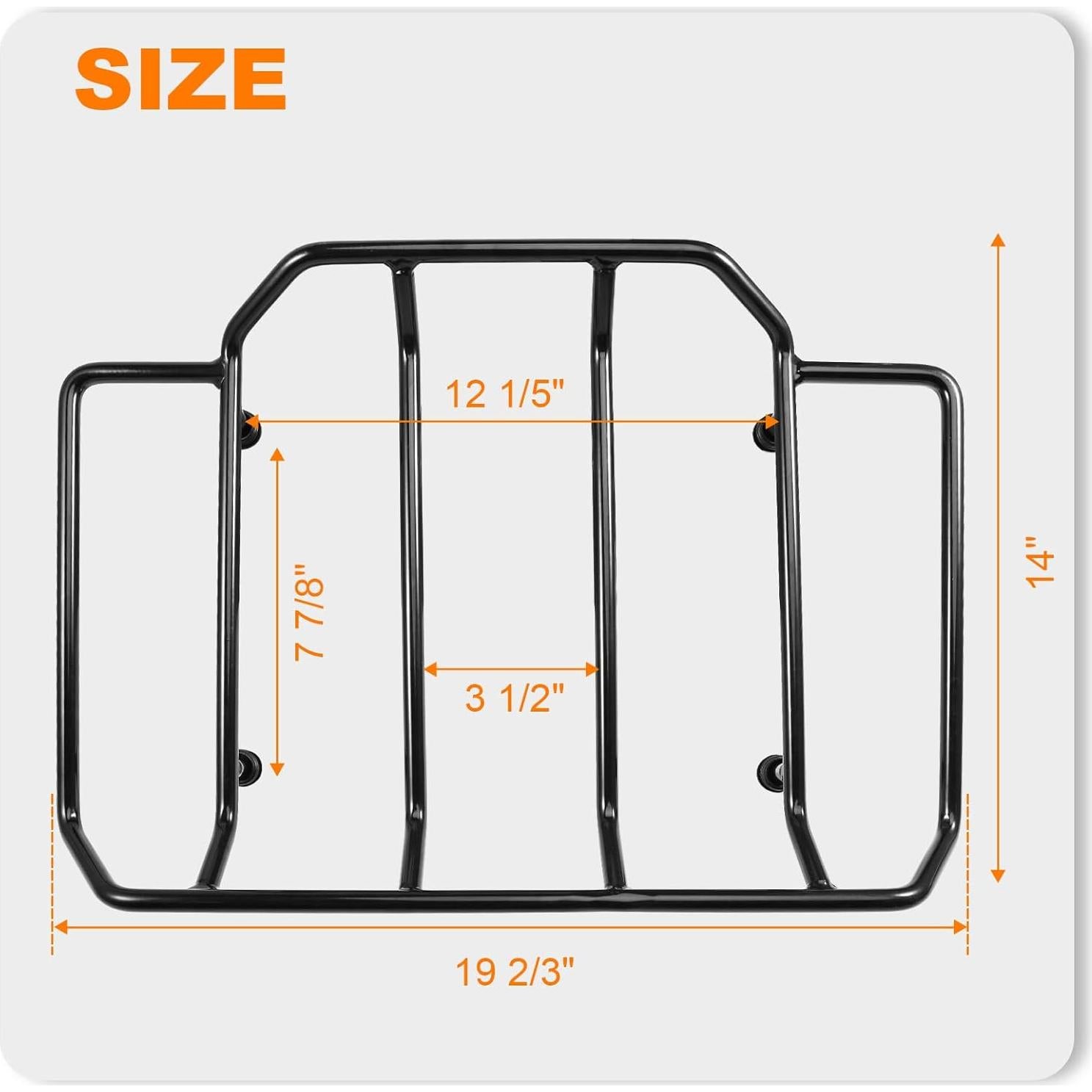 Portaequipajes Eumti Air Wing Negro para Harley Touring 1984-2025