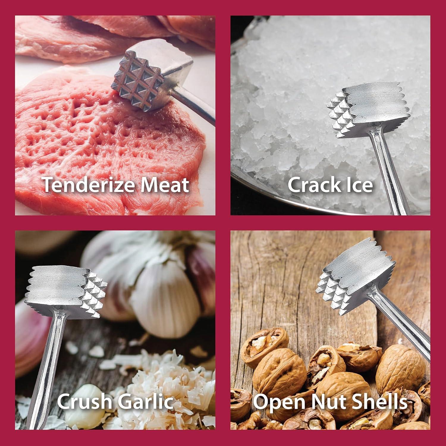 Martillo Ablandador de Carne HIC Aluminio 21.6cm Doble Lado