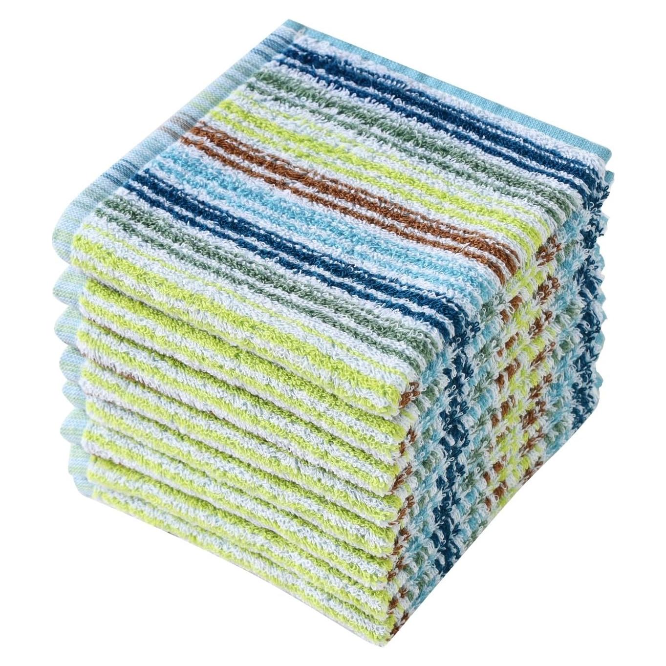 Paños de Cocina Oeleky 8 Unidades 30x30 cm Algodón Ultra Absorbentes