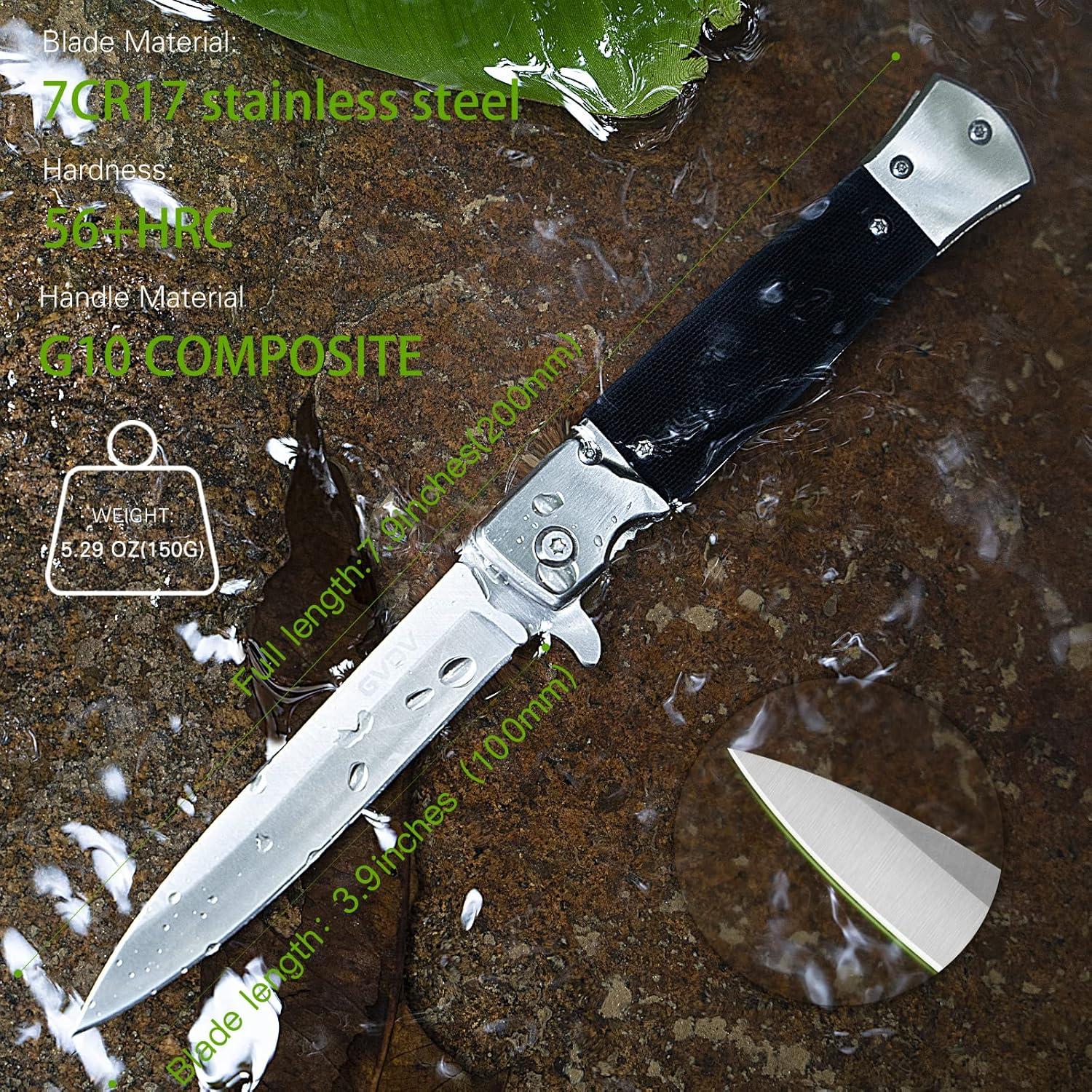 Cuchillo Plegable GVDV EDC Acero Inoxidable 10 cm