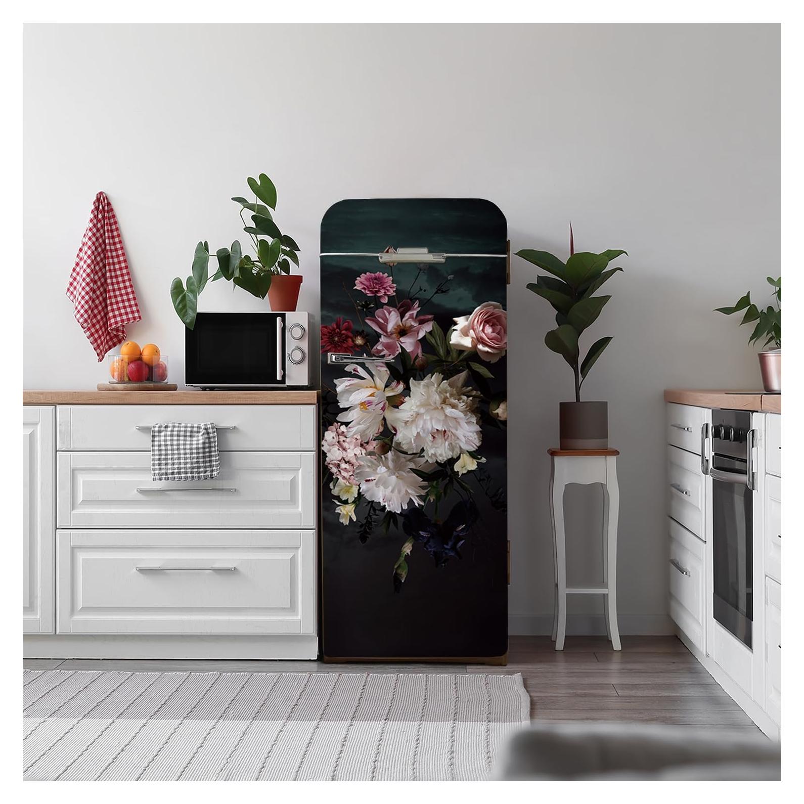 Cubierta Floral para Refrigerador Flortlias 56x163 cm con Herramientas
