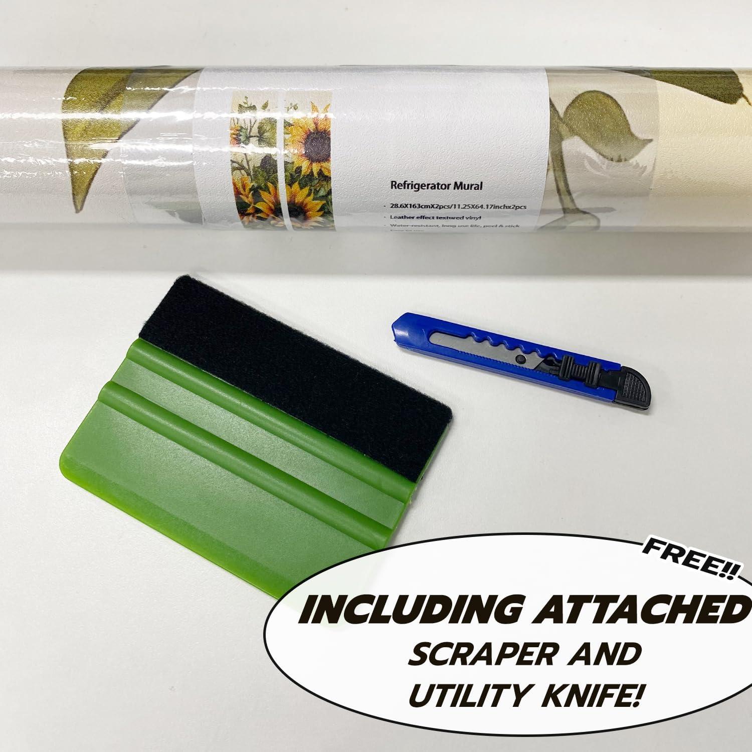 Cubierta Floral para Refrigerador Flortlias 56x163 cm con Herramientas