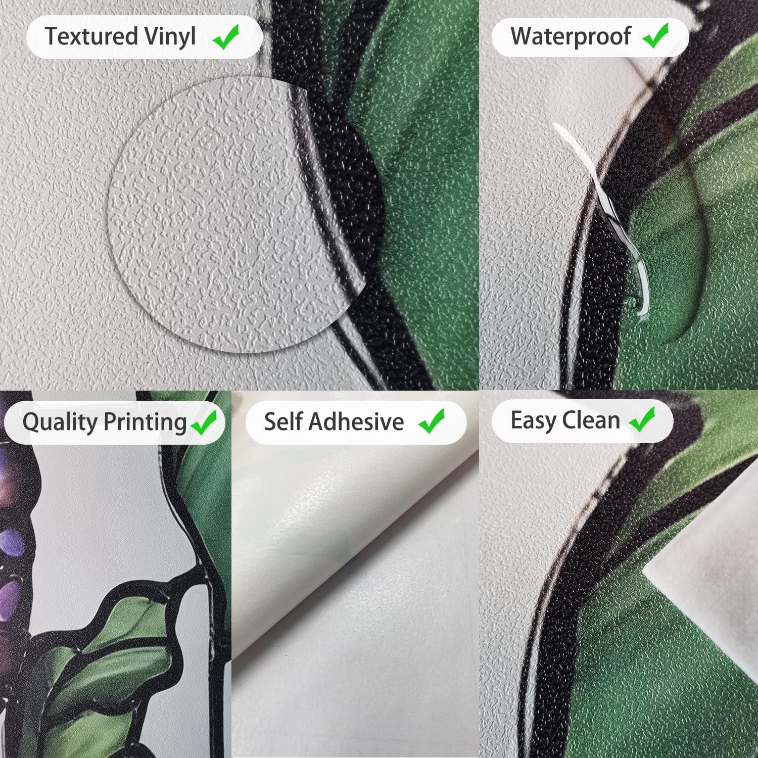 Funda Vinilo Floral para Refrigerador Flortlias 56x163cm