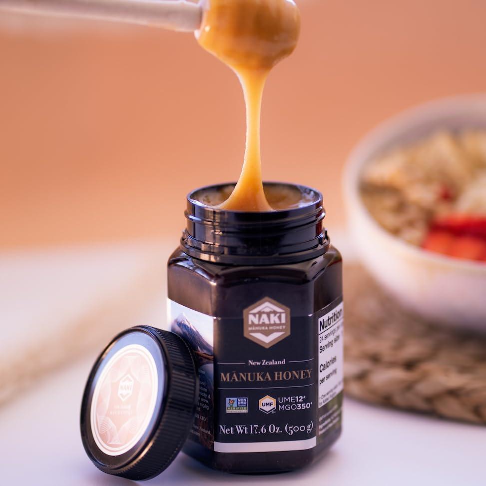 Miel de Manuka NAKI UMF 12+ MGO 350+ 500g - Certificada
