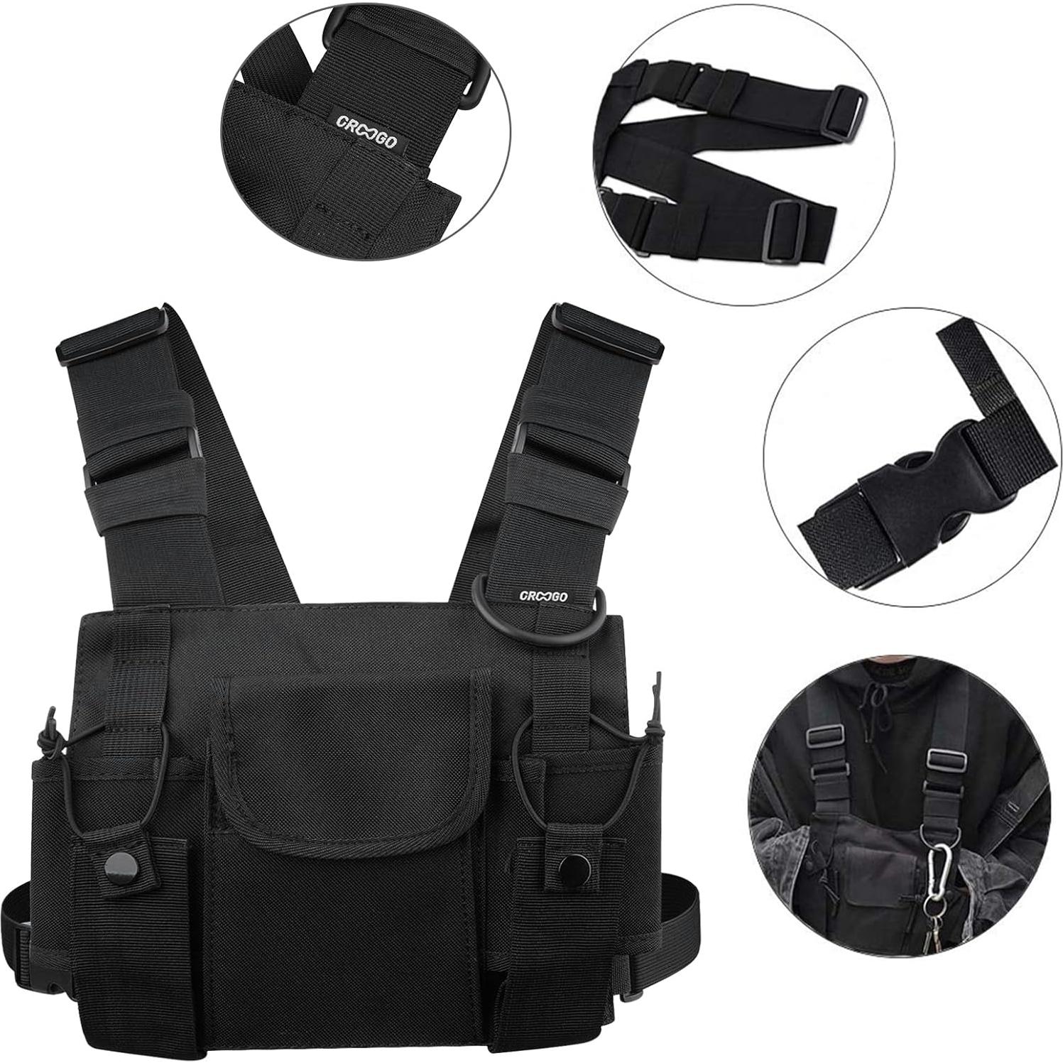 Chaleco Croogo Universal para Walkie Talkie Manos Libres