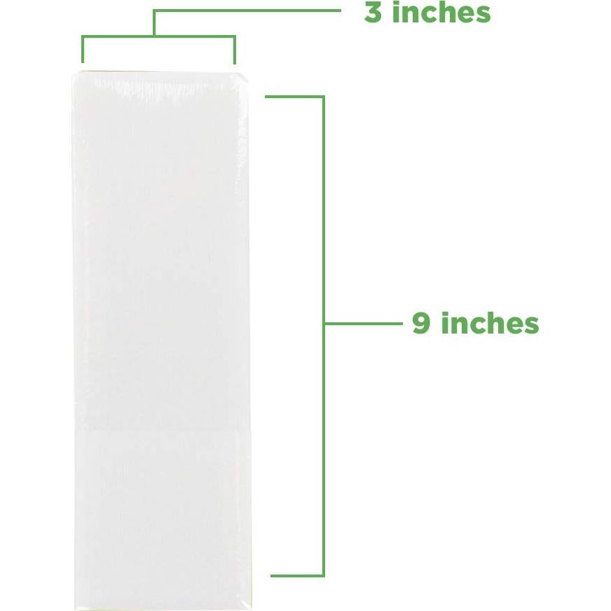 Clean + Easy Cloth Wax Strips – Non-Woven Wax Strips for Hair Removal, Salon and At-Home Use for Face, Legs & Body, 3”x9”, 100 Count