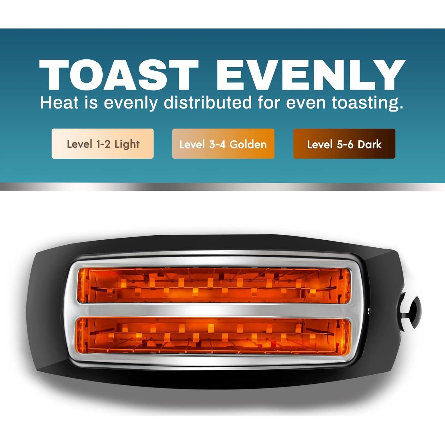 Tostadora de 4 rebanadas Elite Gourmet ECT4829B negra